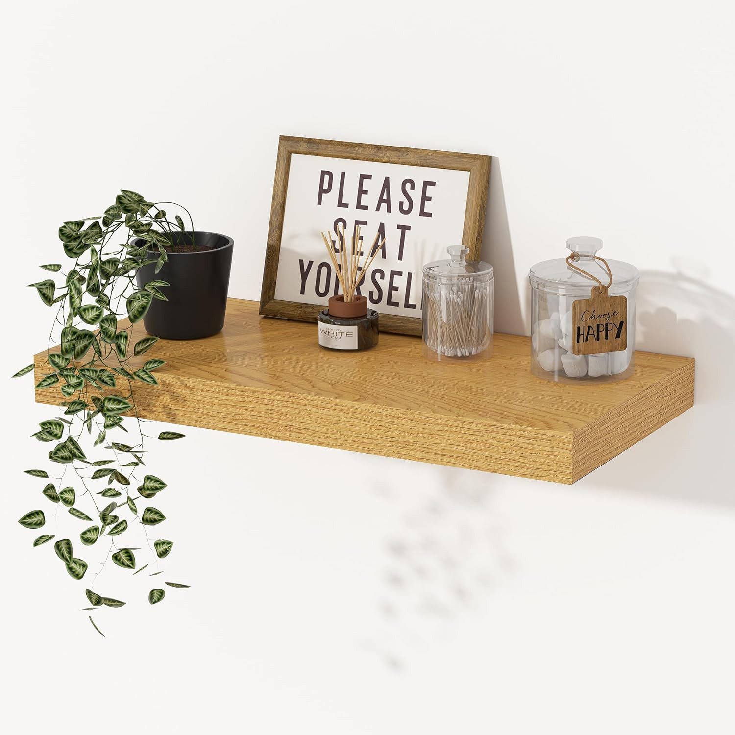 Tobil Hängeregal Floating Shelves, Set 2 2-tlg., Schwebende Optik durch unsichtbare Halterung