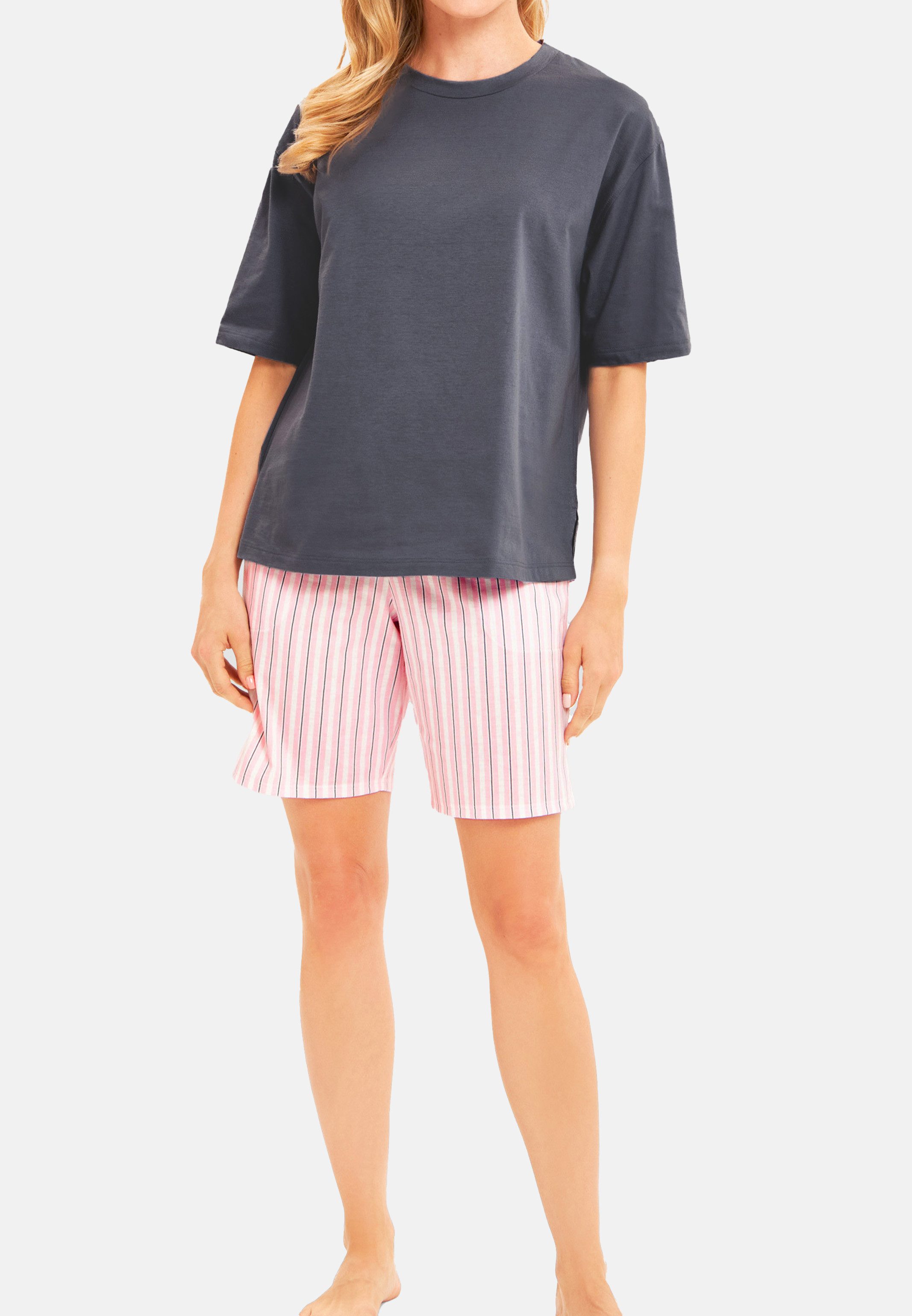 Rösch Pyjama Basic (1 tlg) Schlafanzug Oberteil - Baumwolle - Atmungsaktiv
