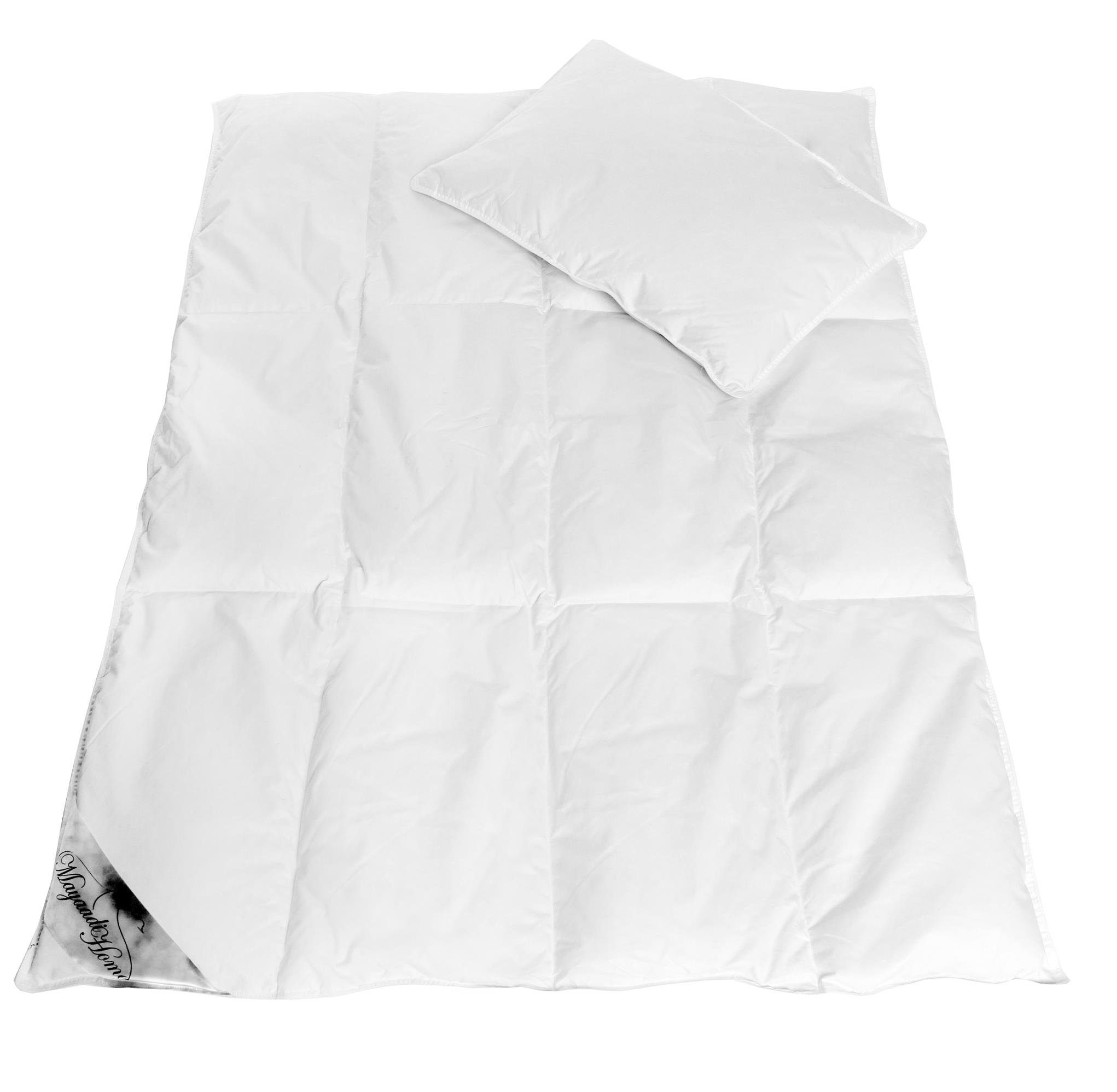 Mayaadi Home Baumwollbettdecke HS55 Kinderset 135x100 cm + 40x60 cm 70% Daunen, Füllung: 70% Daunen, 30% Federn, Bezug: Baumwolle