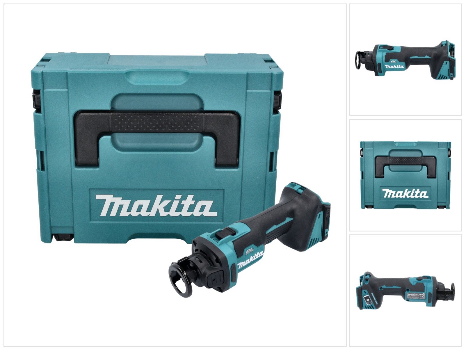 Makita Rotationsschleifer DCO 181 ZJ Akku Rotationsschneider 18 V 32000 U/min Brushless + Makpac