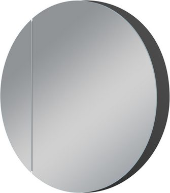 Talos Spiegelschrank Picasso Style, weiß, Ø 60cm, Rahmen aus hochwertiger Aluminiumlegierung