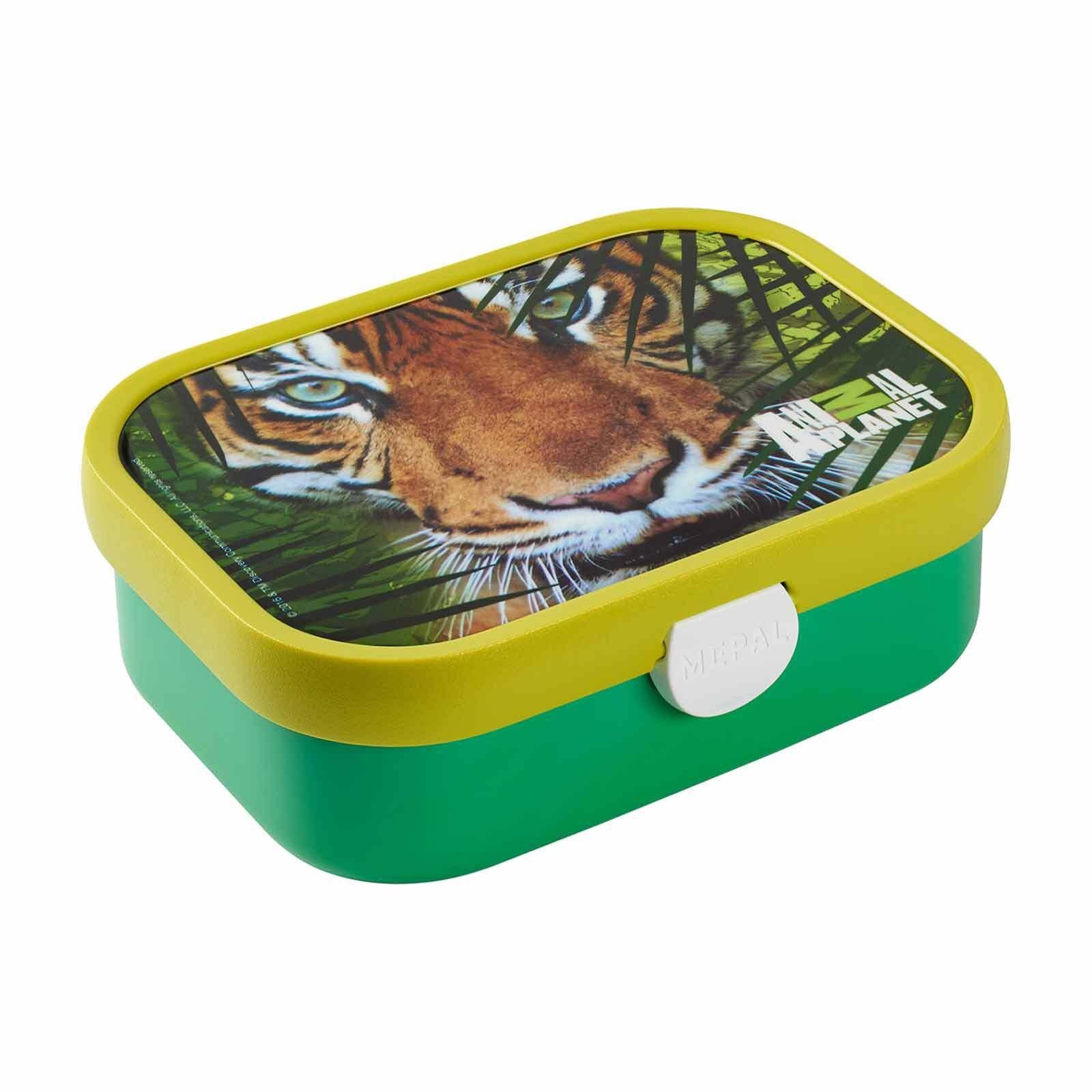 Mepal Lunchbox Campus Brotdose 700 ml, Acrylnitril-Butadien-Styrol (ABS), (1-tlg), Spülmaschinengeeignet Animal Planet Tiger