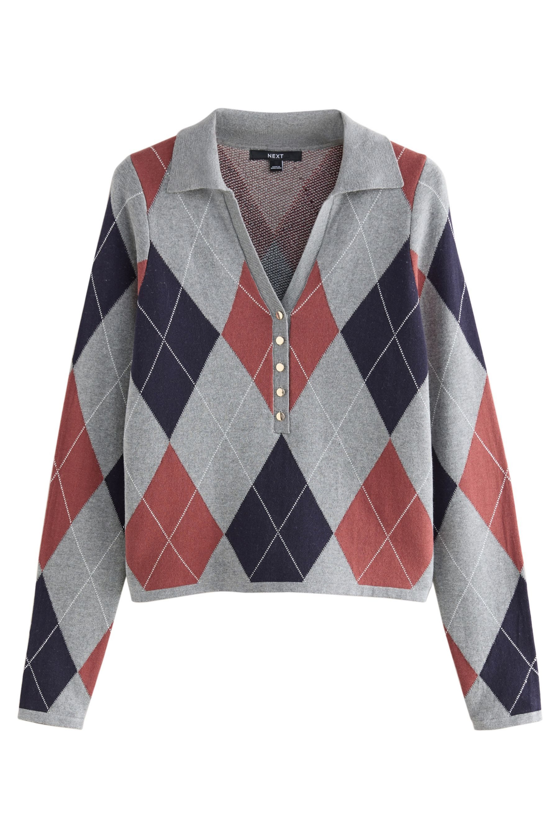 Next Polokragenpullover Weicher Polo-Strickpullover mit V-Ausschnitt günstig online kaufen