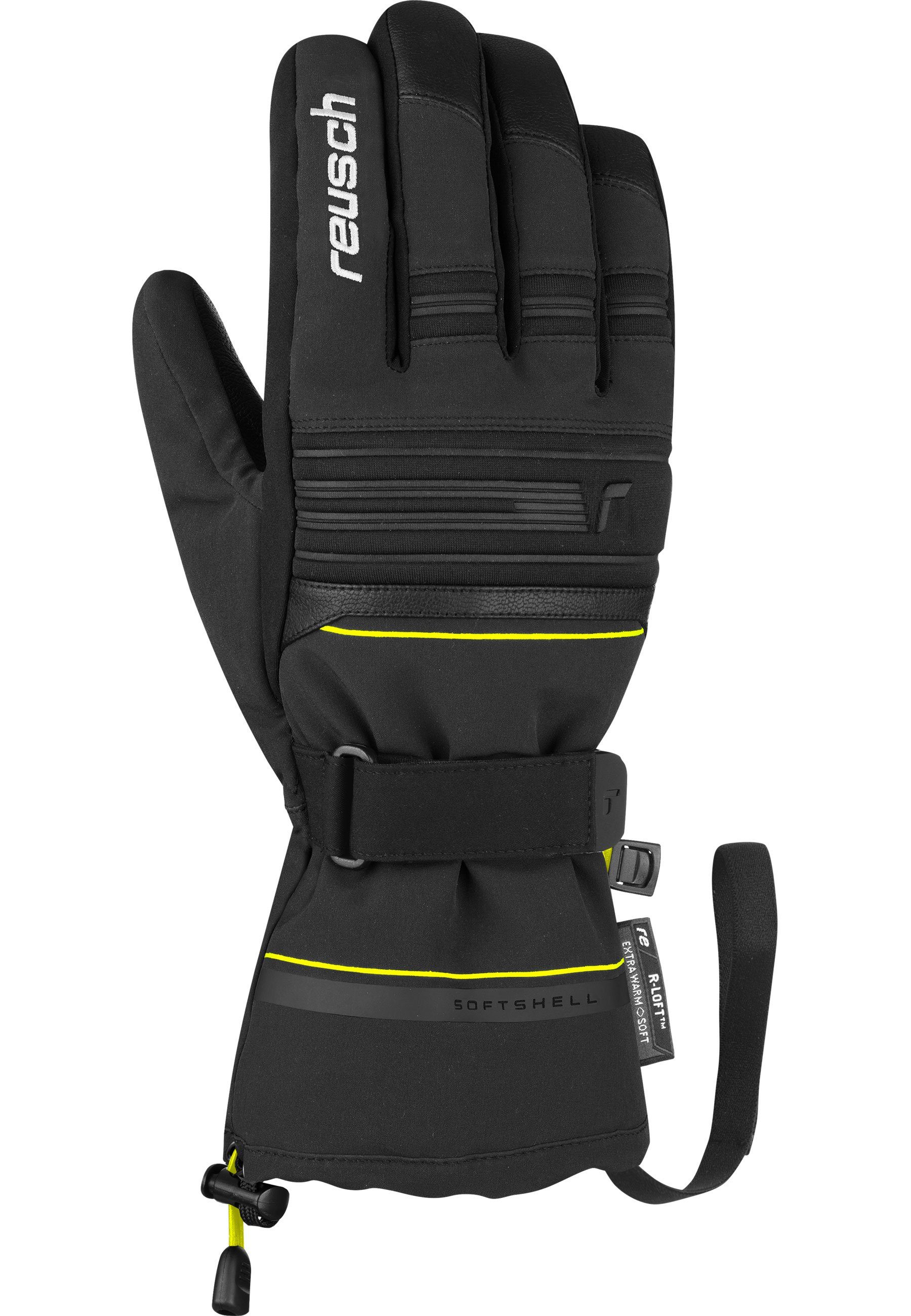 Kondor in Design XT Reusch Skihandschuhe atmungsaktivem und gelb-schwarz wasserdichtem R-TEX®