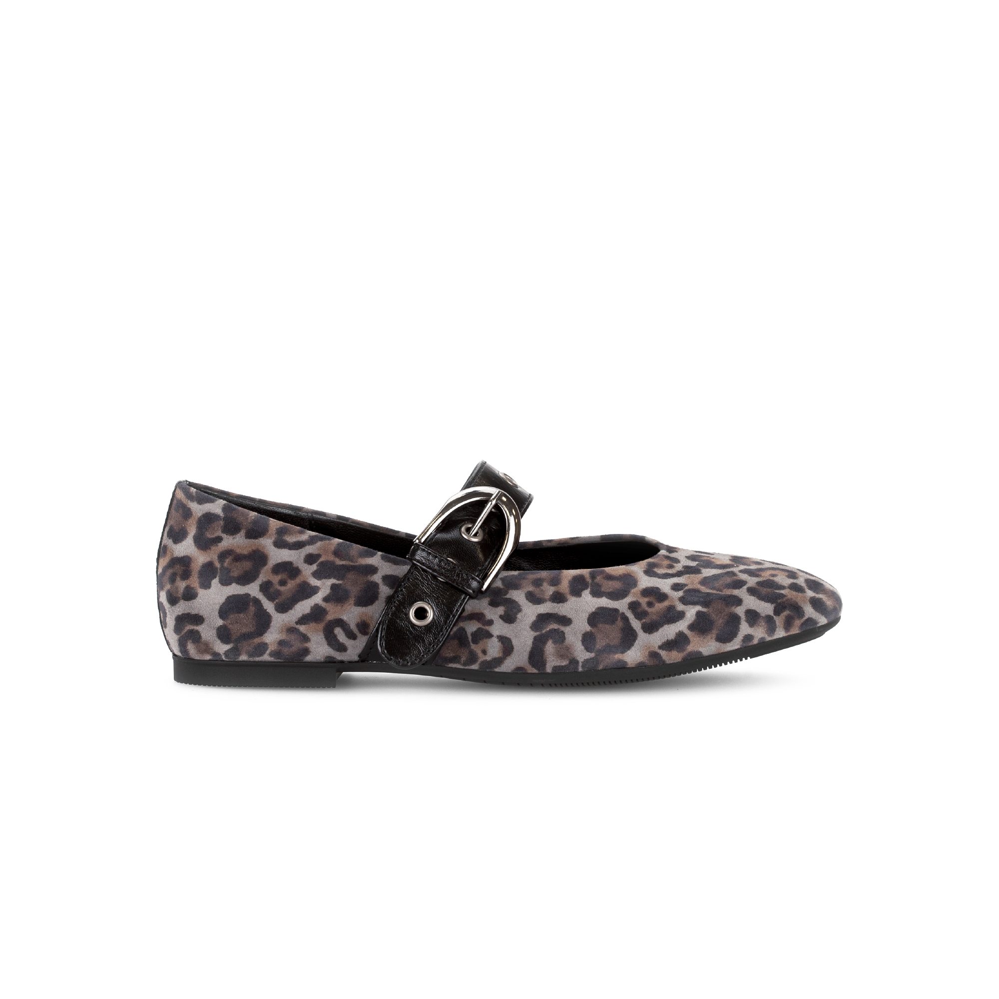 Gabor Gabor 4.144.39_7, Ballerina, Braun / Leo-Look, Damen Ballerina