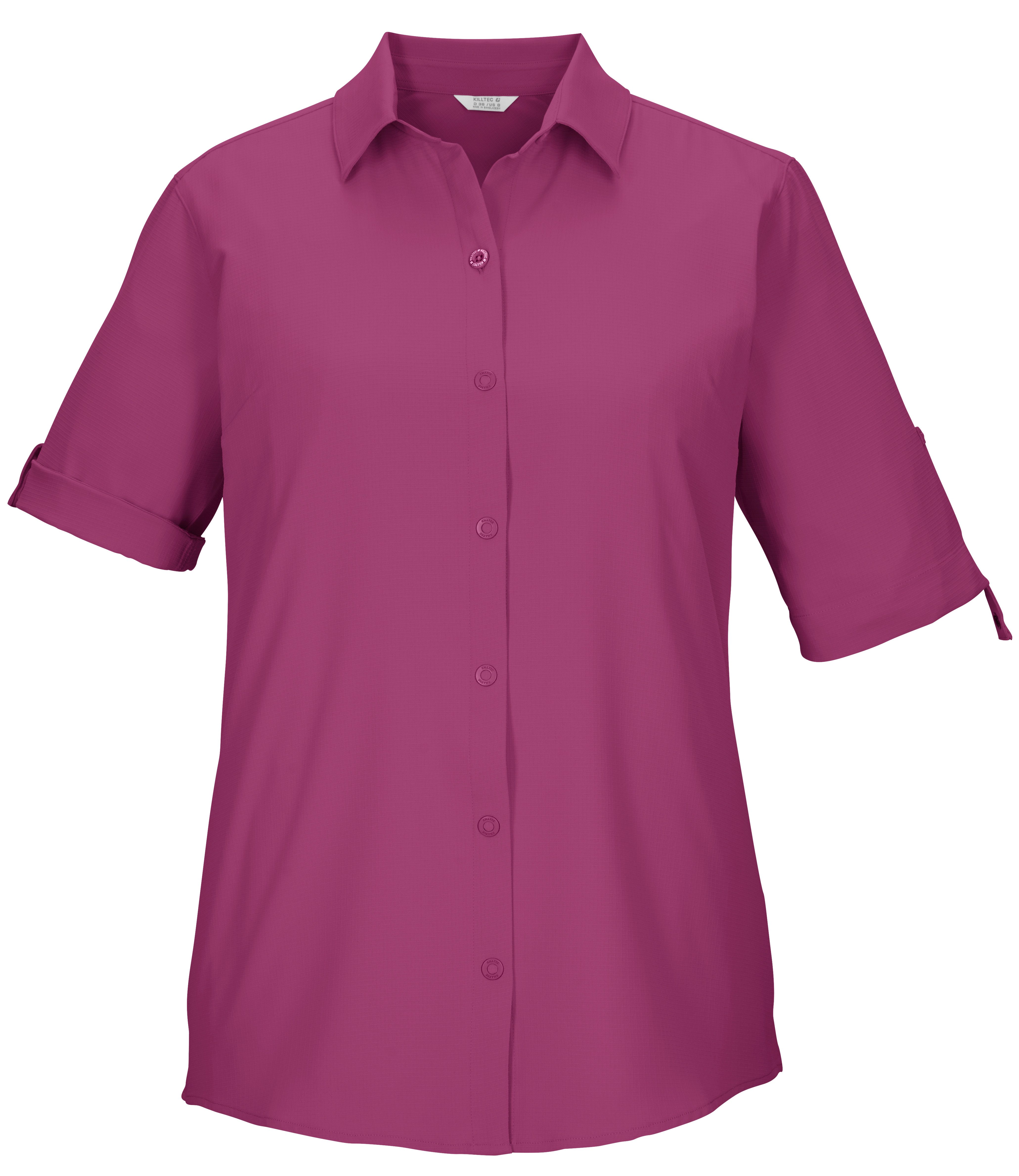 Killtec Funktionsbluse KOS 85 WMN WVN SHRT sportliche Passform, für Freizeitaktivitäten, aus Polyester