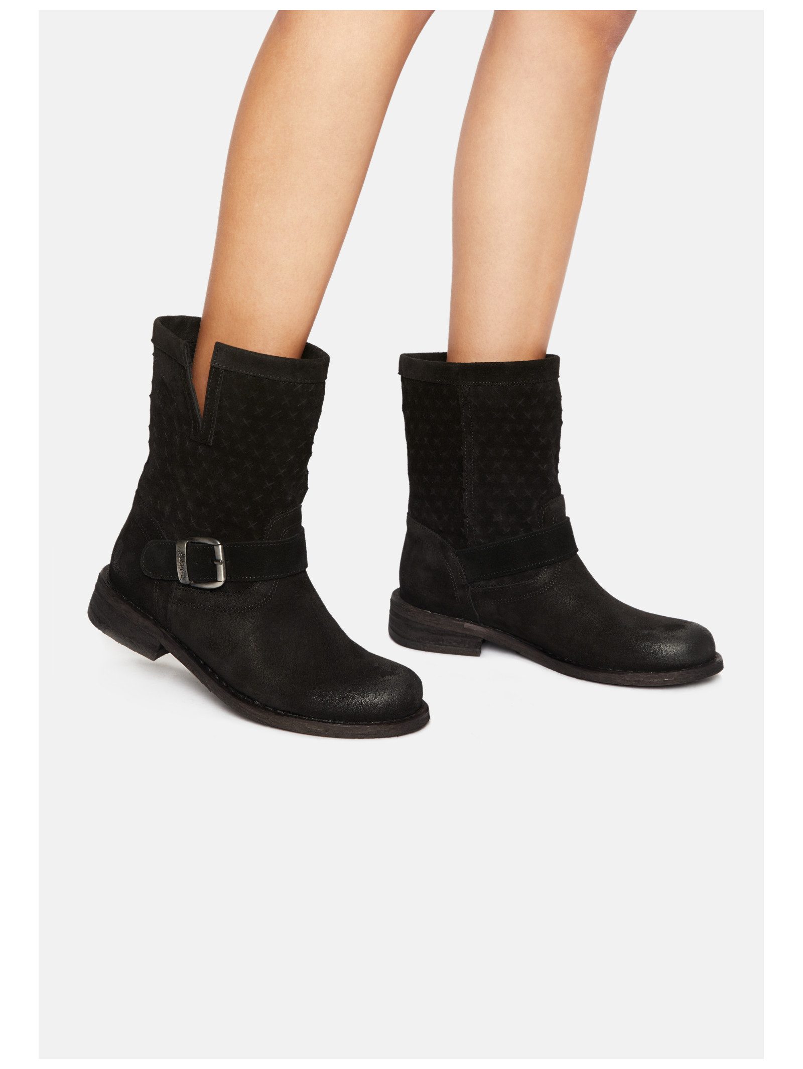 Felmini Stiefelette Veloursleder . Ankleboots