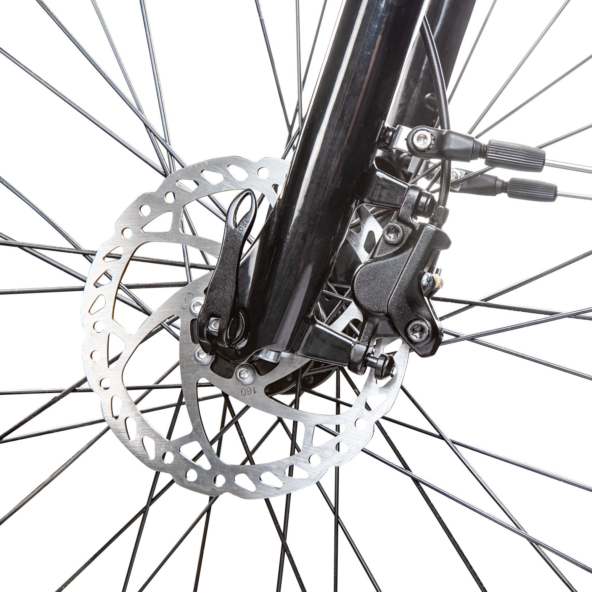 Zündapp Bremsscheibe Light Wave (1-St., mit Schrauben), Fahrrad Bremsscheibe 160 mm hydraulisch mechanisch Scheibenbremse