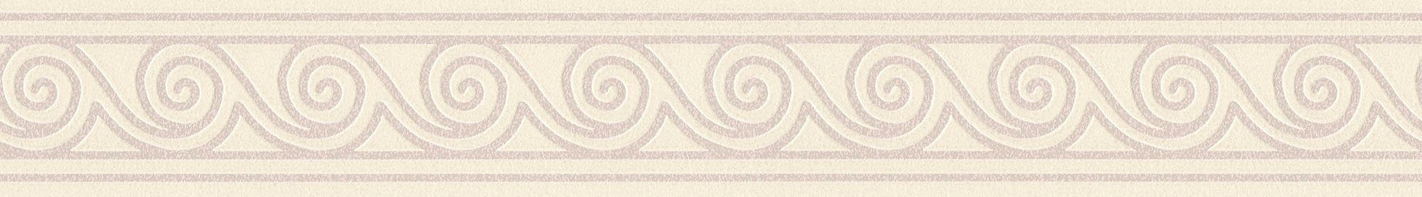 Only Tapete abstrakt, Borders Bordüre beige/metallic Wellen glänzend, Création A.S. Streifen, strukturiert, Bordüre 11,