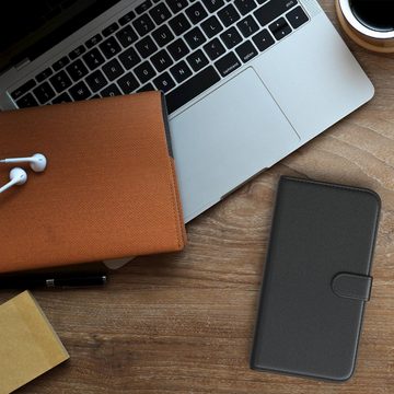 EAZY CASE Handyhülle Uni Bookstyle für Xiaomi Mi A3 6,09 Zoll, Schutzhülle mit Standfunktion Kartenfach Handytasche aufklappbar Etui