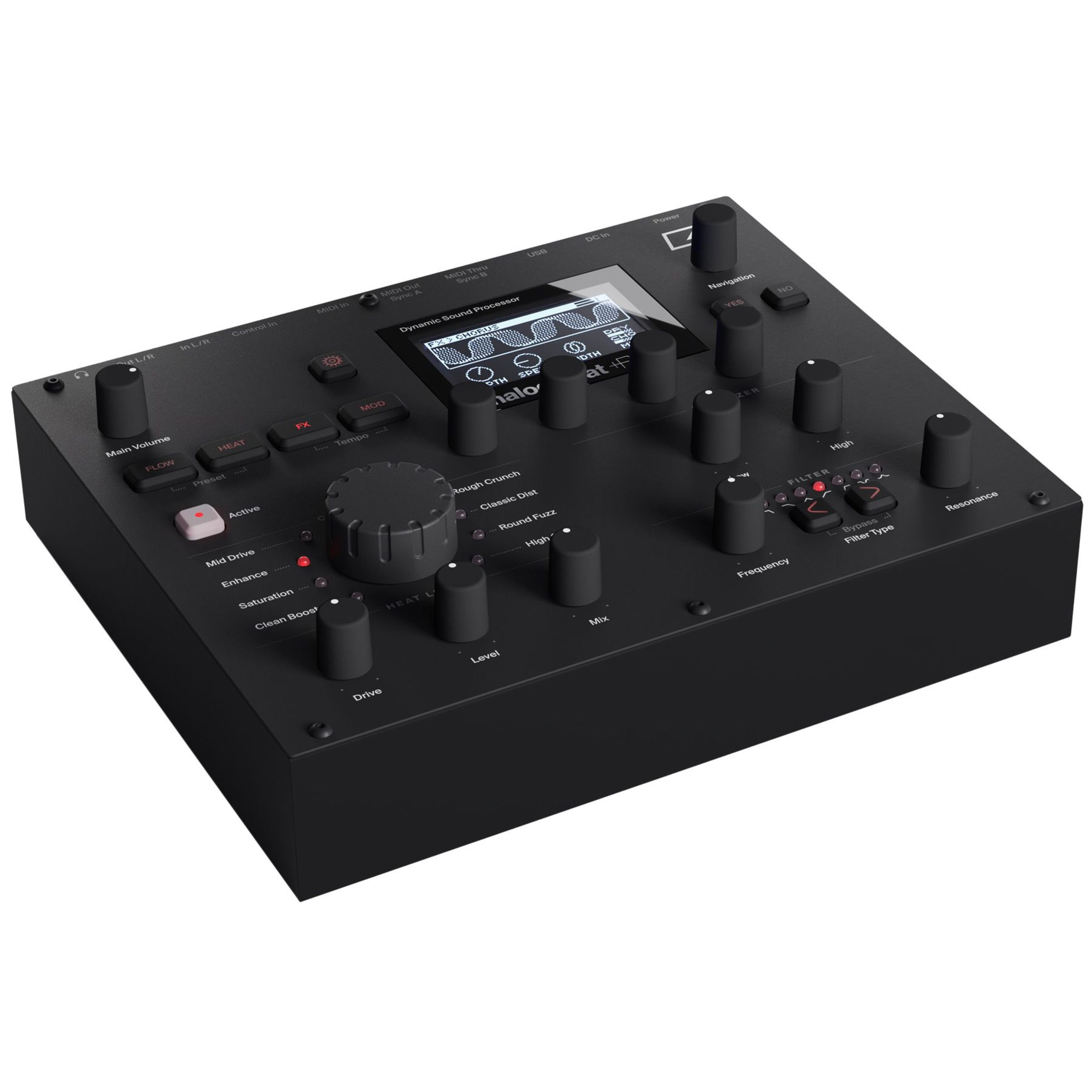 Elektron Musikinstrumentenpedal, (Effektgeräte für Tasteninstrumente, Analog-Effekte), Analog Heat +FX - Analog Effekt für Tasteninstrumente