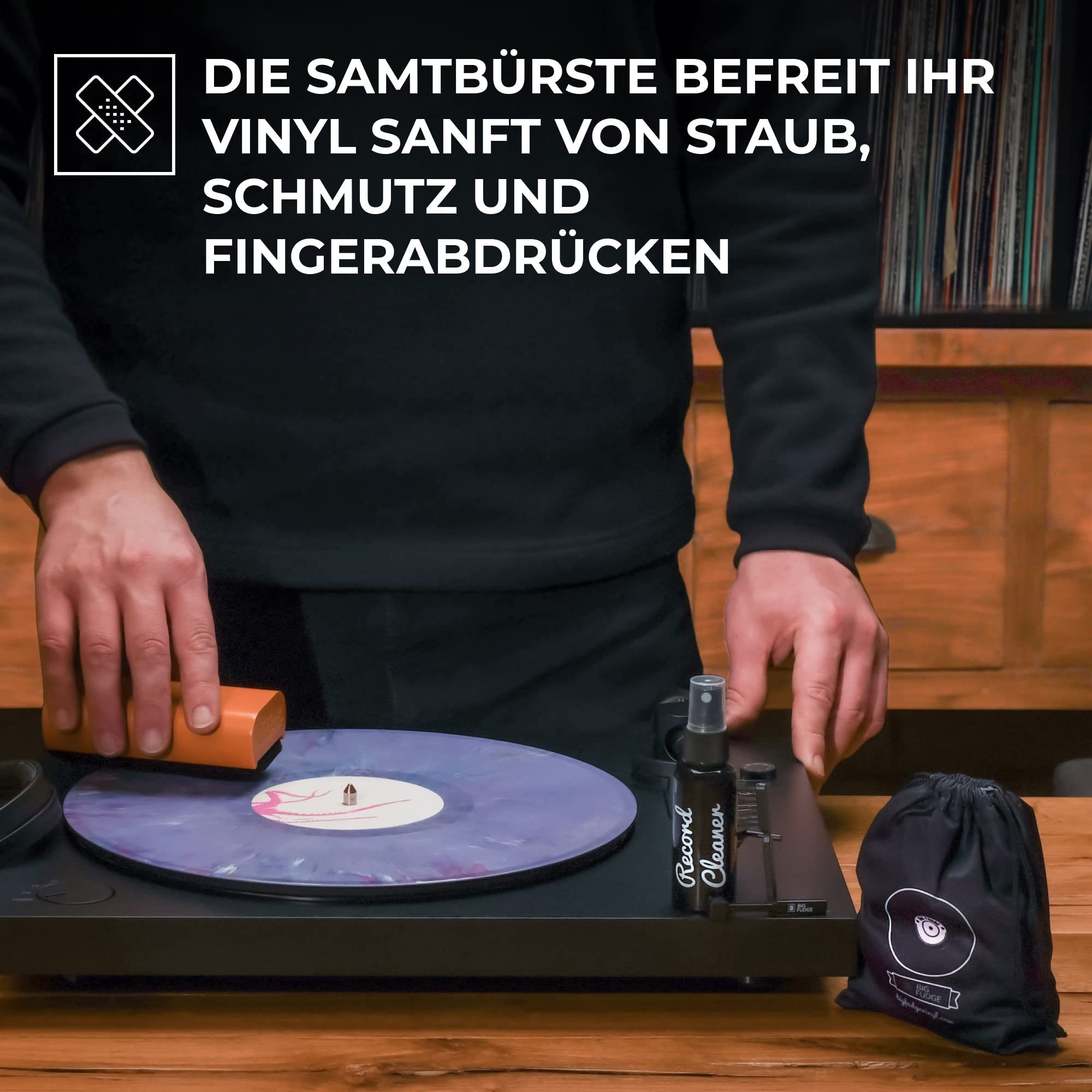 Zubehör Reinigungsset Big Vinyl Big Fudge 4-in-1 - Pflegeset Schallplatten Fudge -