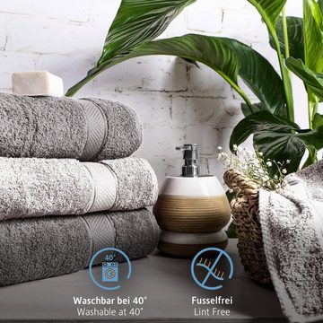 Komfortec Handtücher 100% Baumwolle, 470 g/m², Frottee (8-St), Badetücher 50x100 cm Set, Weich