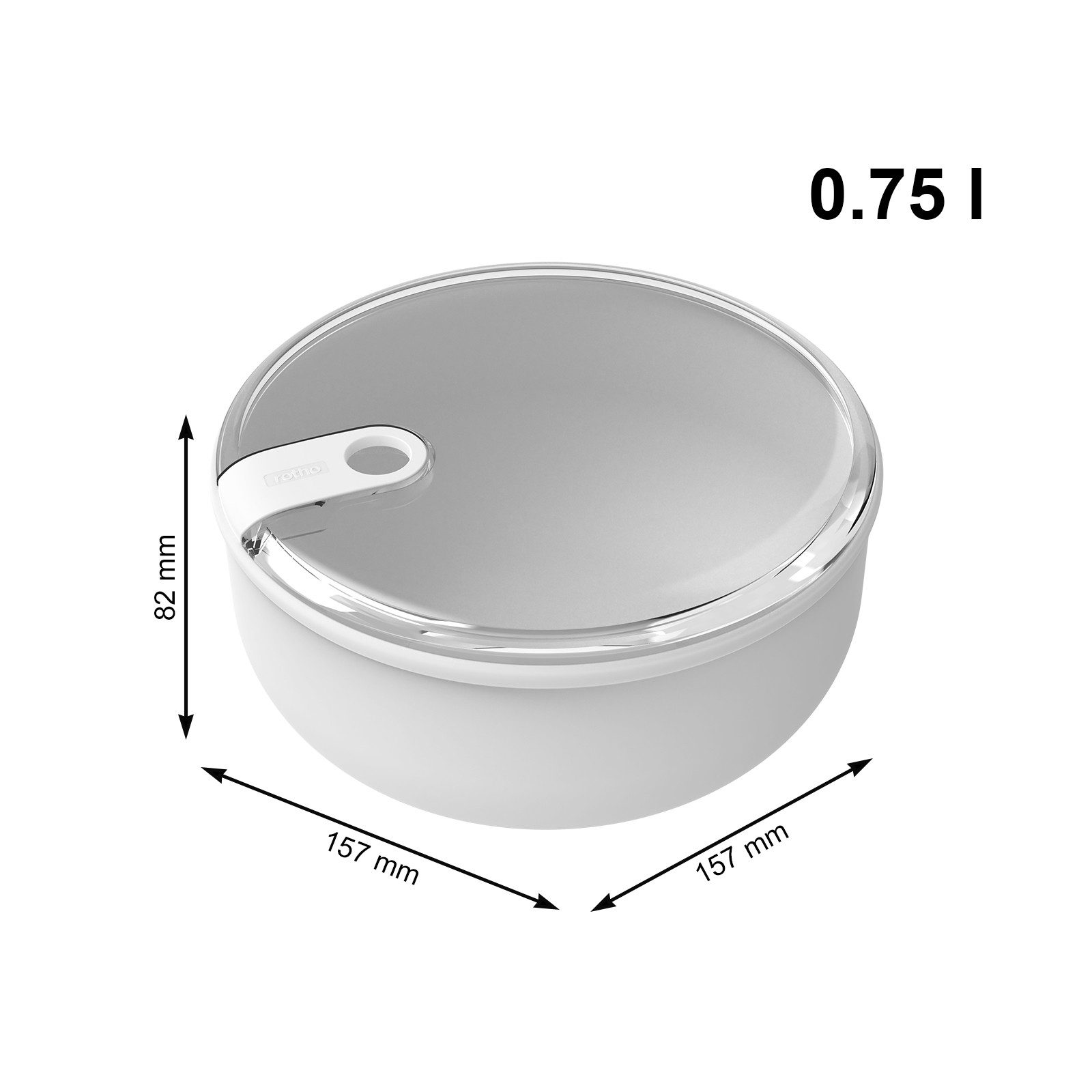 ROTHO Aufbewahrungssystem 2er-Set Lunchboxenset ELA, Lebensmittelechter Kunststoff, (2er-Set, Lunchboxenset), auslaufsicher und luftdicht