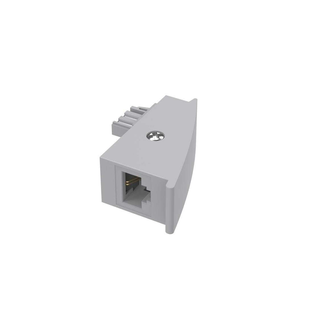 Hama DSL-Adapter für Fritzbox TAE-Stecker - 8p2c-Kupplung RJ45 Adapter TAE-F zu RJ-45 (Ethernet)