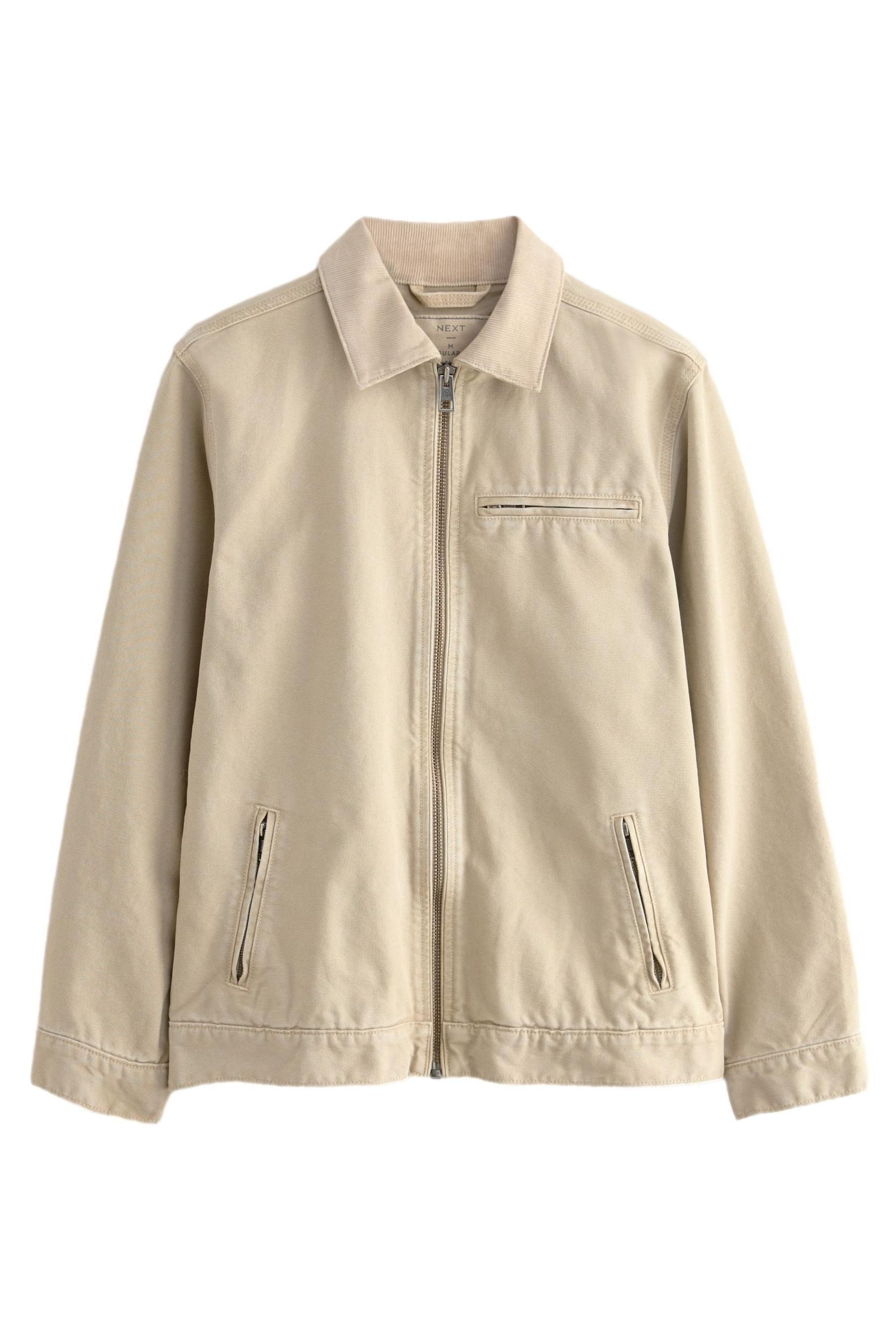 Next Canvasjacke Arbeitsjacke mit Cordkragen 100 günstig online kaufen
