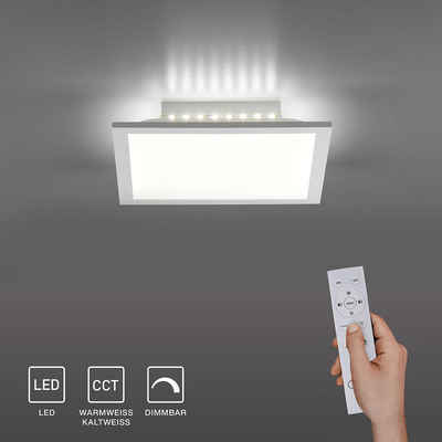 SellTec LED Deckenleuchte LED Deckenlampe Panel Backlight, CCT-Farbtemperaturregelung, Dimmfunktion, 1xLED-Board/14W, Warmweiß bis Kaltweiß, CCT Farbwechsel dimmbar per Fernbedienung