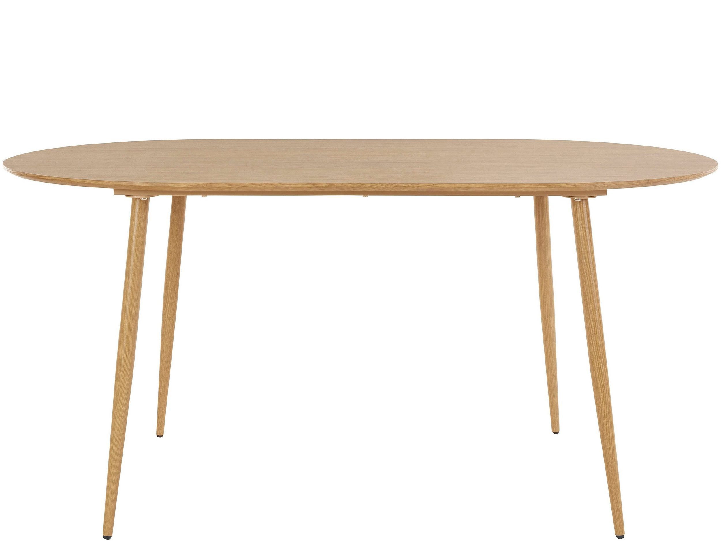 | Tischplatte cm Länge Holzoptik, eichefarben Esstisch eichefarben in loft24 Matcha, ovale 180