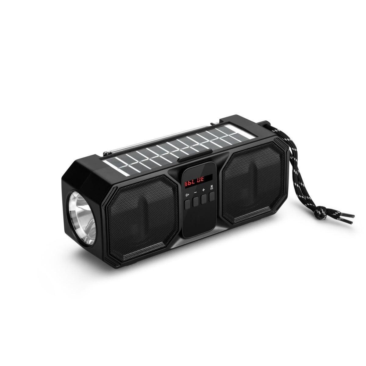 Denver BTG-158Denver BTG-158 Solar BT-Lautsprecher Radio Bluetooth-Speaker (Bluetooth, 8 W, Solarpanel zum Aufladen)