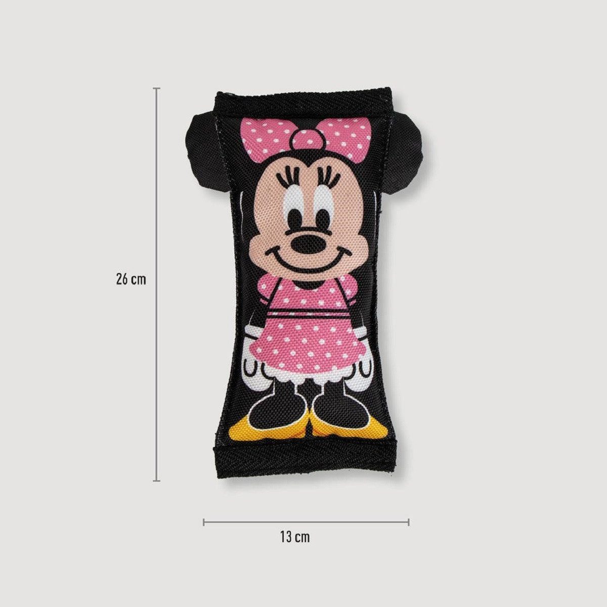 Disney Minnie Mouse Spielknochen Hundespielzeug mit Quietscher – Weiches Polyester für Spielspaß