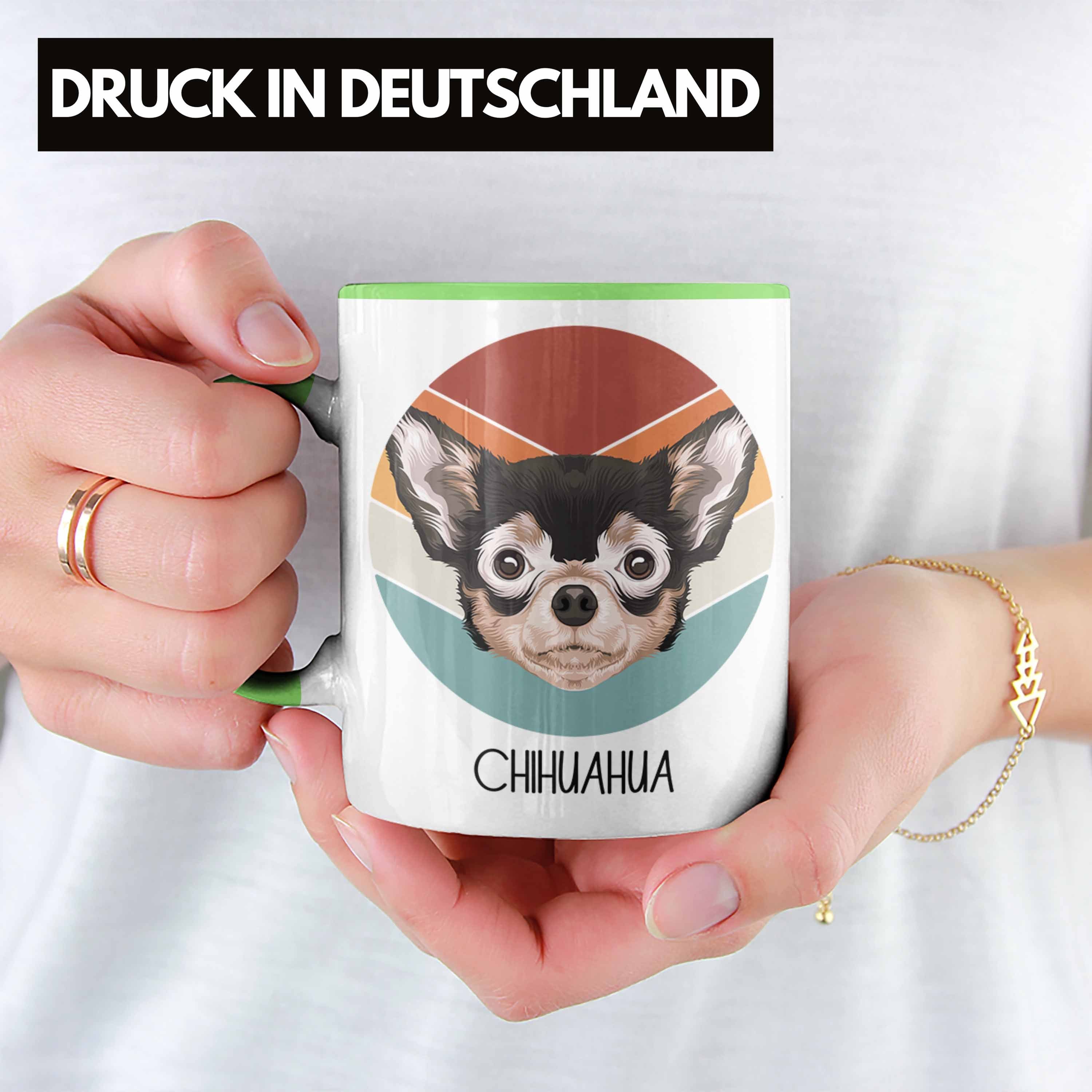 Besitzer Tasse Spruch Grün Lustiger Chihuah Tasse Chihuahua Trendation Geschenkidee Geschenk