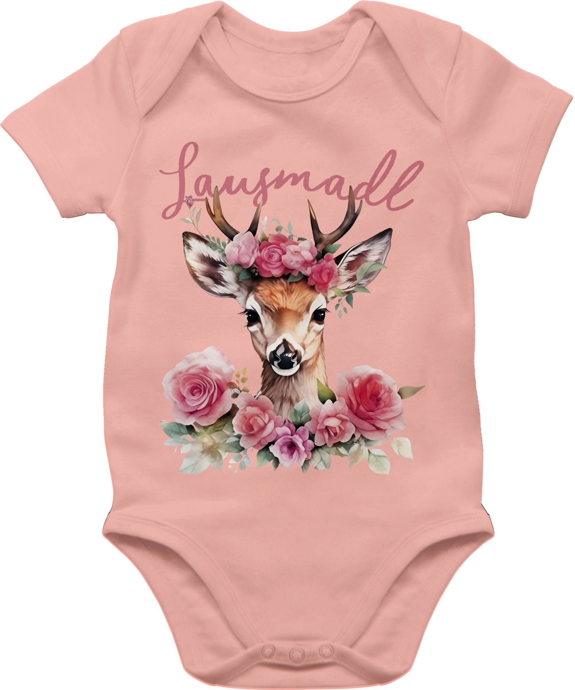 Shirtracer Shirtbody Lausmadl Reh Geweih I Lausemädchen I Freches Mädchen I Lausmädchen I L Mode für Oktoberfest Baby Outfit