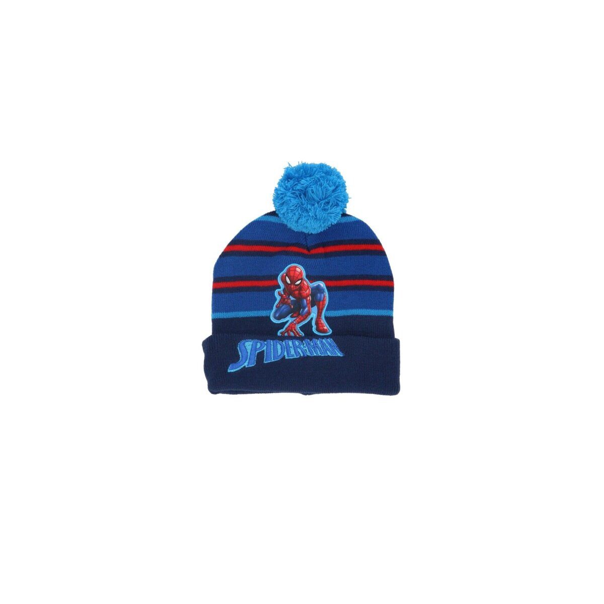 Spiderman Bommelmütze Spiderman Mütze Kinder Bommel Marvel Winter
