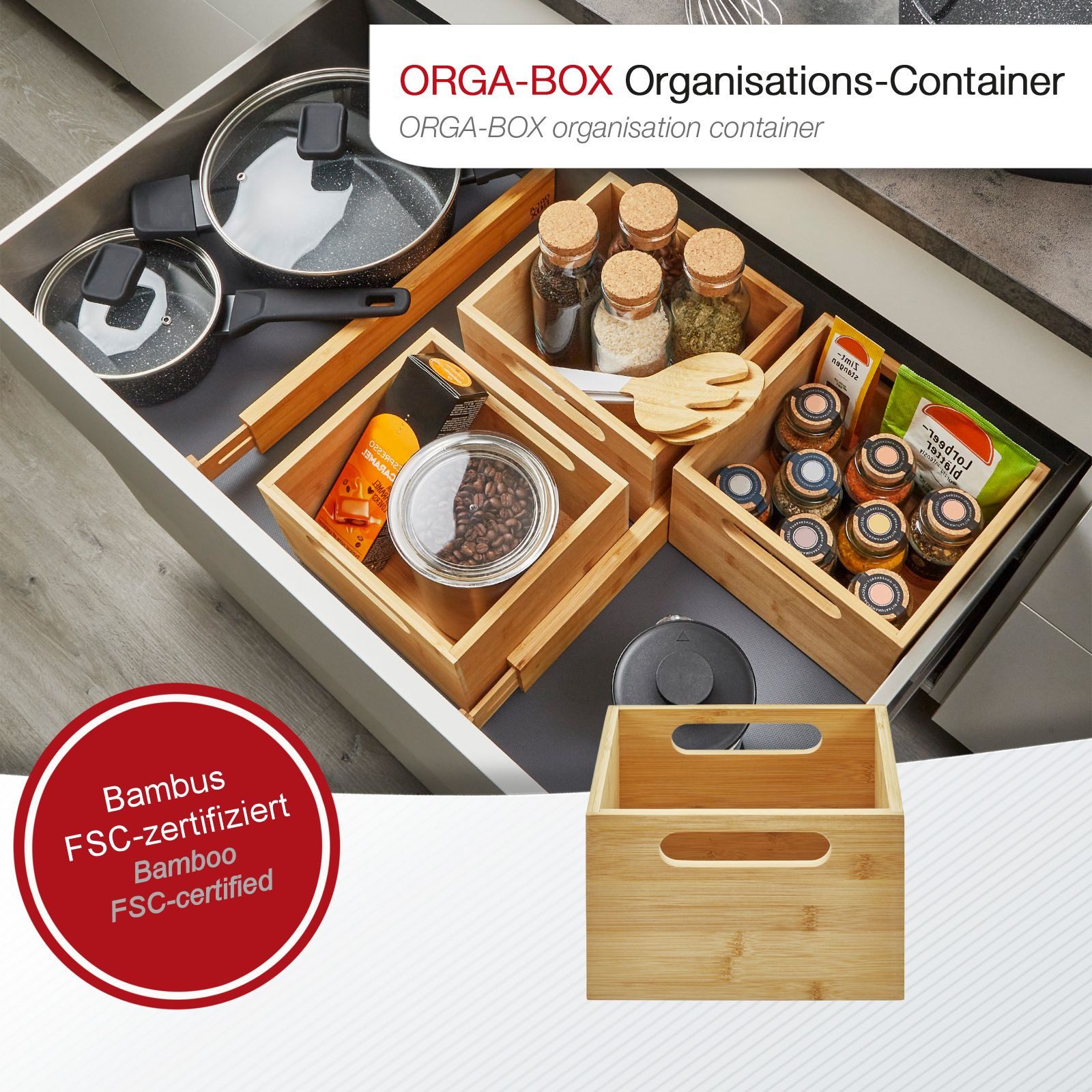 SO-TECH® Schubladeneinsatz Auszugseinsatz Ordnungssystem für Apothekerschrä günstig online kaufen