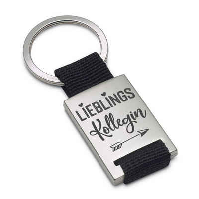 Lieblingsmensch Schlüsselanhänger Lieblings - Kollegin - ein tolles Geschenk & Glücksbringer (Schlüsselanhänger mit Gravur, inklusive Schlüsselring), Robuste und filigrane Lasergravur