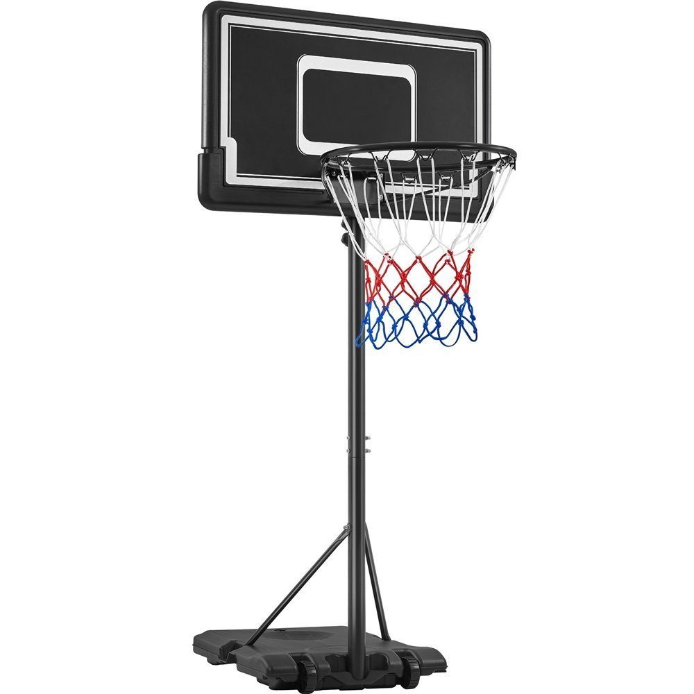 Yaheetech Basketballständer, Mobiler Höhenverstellbarer Basketballkorb Korbanlage