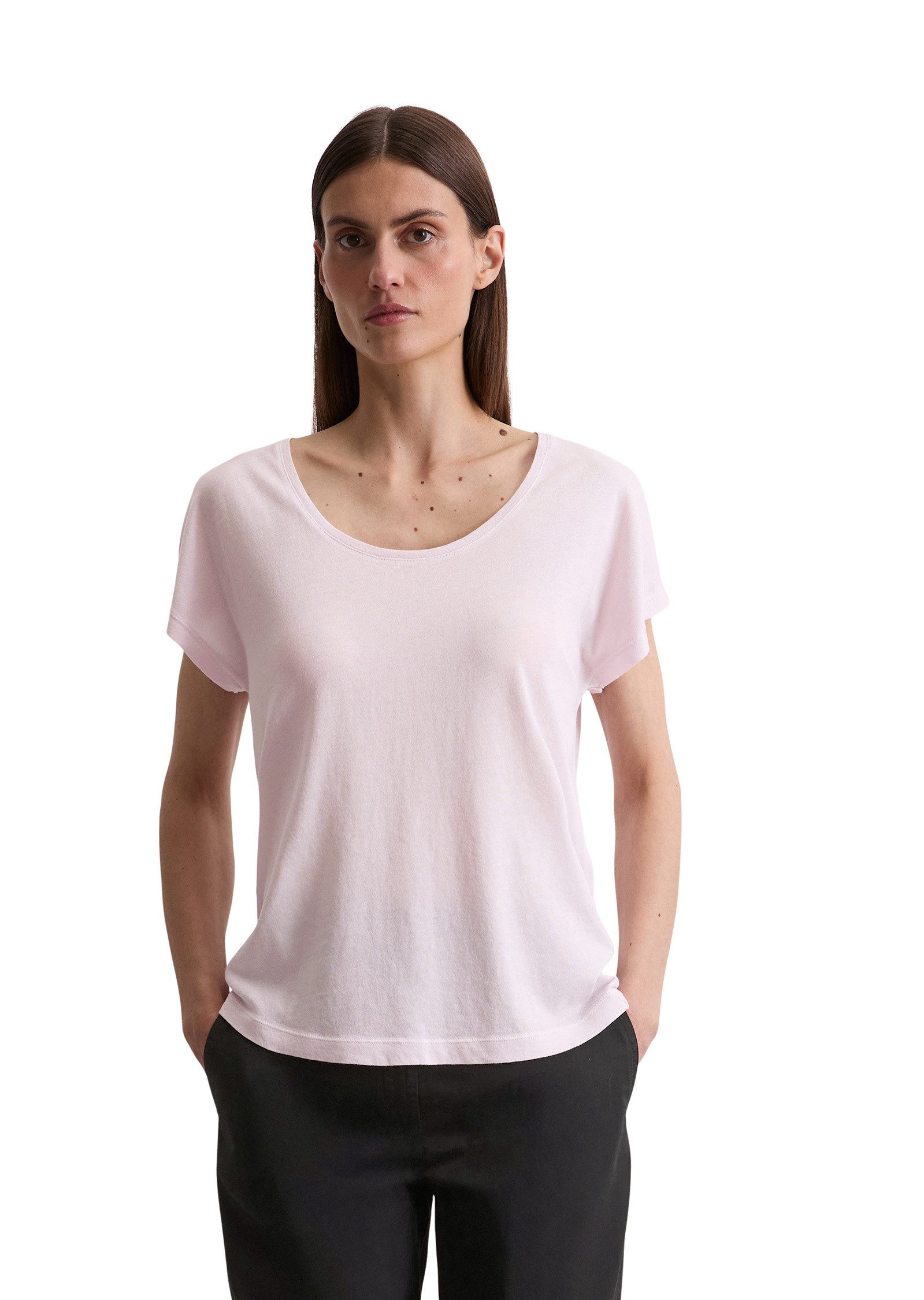 Marc O'Polo T-Shirt aus Viskose-Organic-Cotton-Mix günstig online kaufen