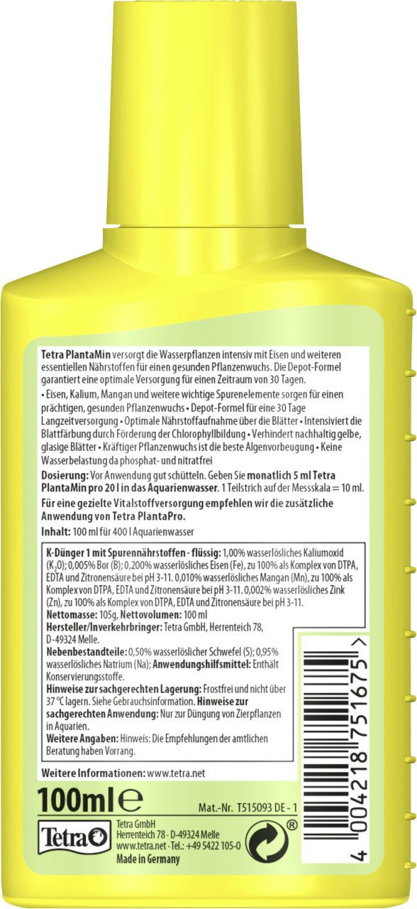 Tetra Pflanzendünger Tetra PlantaMin 100 ml günstig online kaufen