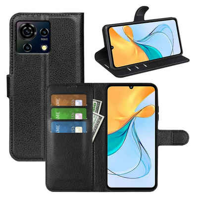 Wigento Smartphone-Hülle Für ZTE Blade V50 Vita Handy Tasche Wallet Premium Schutz Hülle Cover