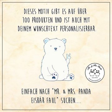 Mr. & Mrs. Panda Poster DIN A5 Eisbär Faul - Weiß - Geschenk, Homeoffice, Bild, Posterdruck, Eisbär Faul (1 St), Detailreiche Designs