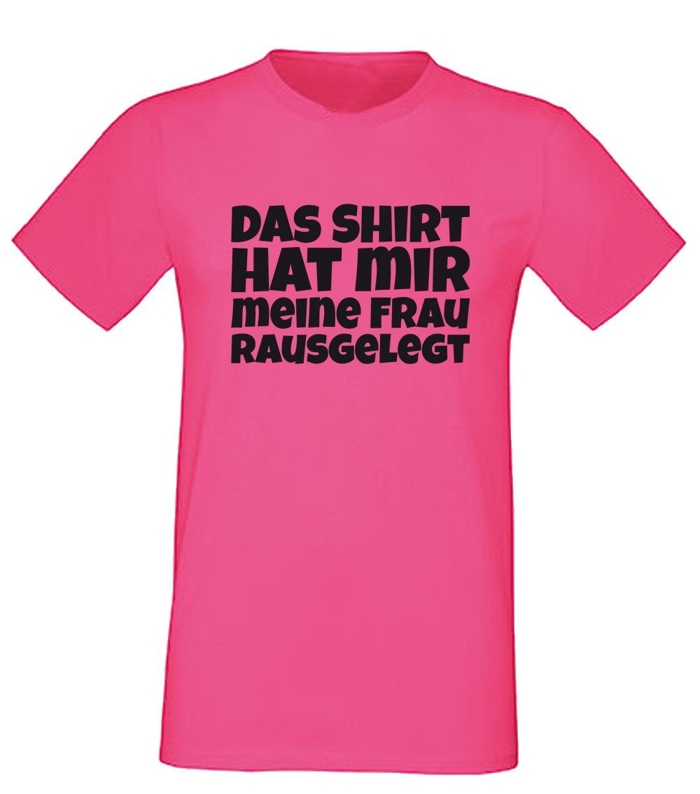 mir G-graphics jung Vorderseite, Shirt alt & auf Spruch/Sprüche/Print/Motiv, Das T-Shirt rausgelegt Pink-Black-Men-Edition, trendigem Frau mit Frontprint, Aufdruck Herren T-Shirt, meine der hat für