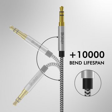 Baker BK100 Audio-Kabel, 3,5-mm-Klinke, 3,5-mm-Klinke (100 cm), AUX Kabel