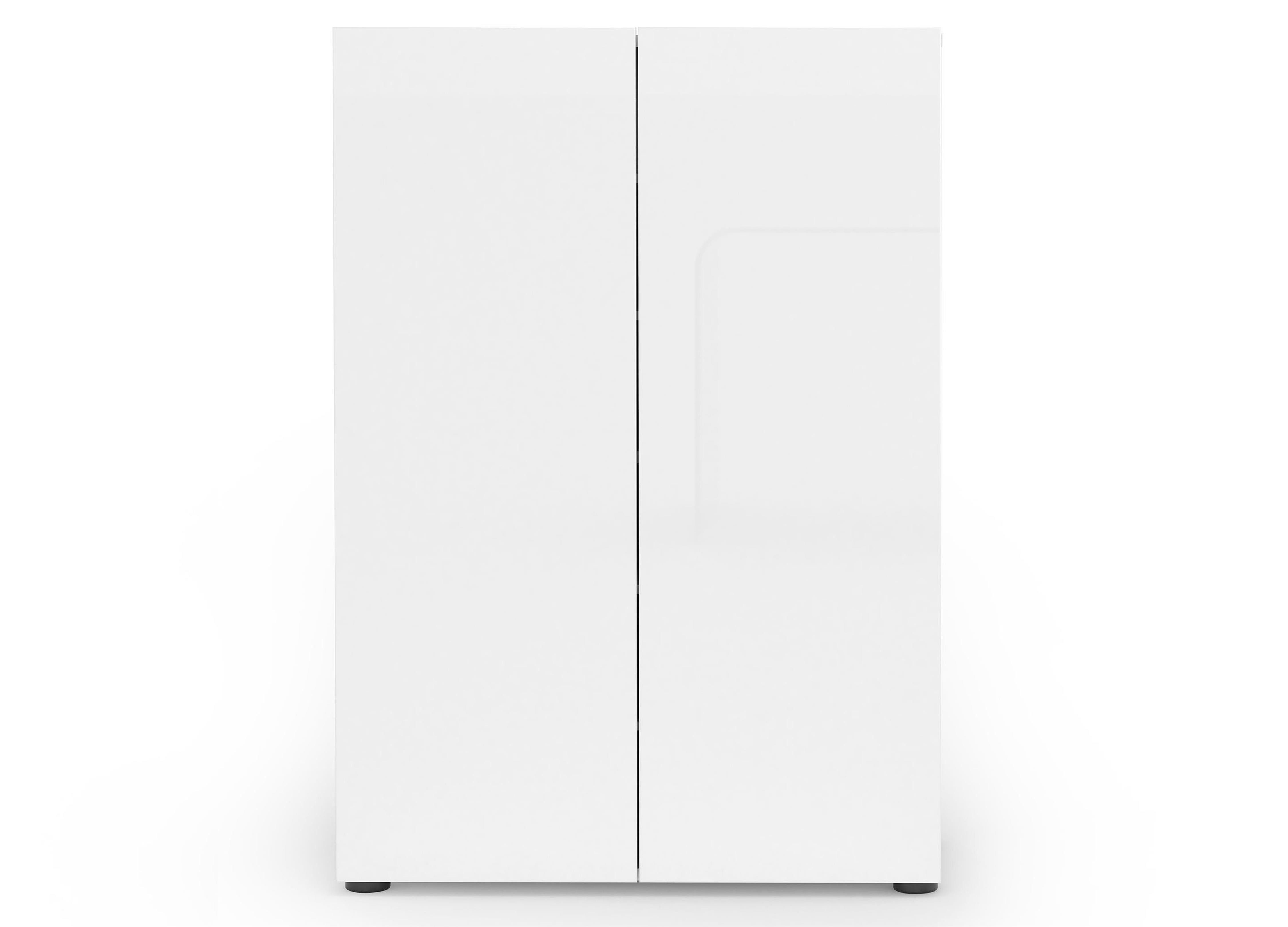 möbelando Schuhschrank Glossy 80 x 115 x 34 cm (B/H/T)