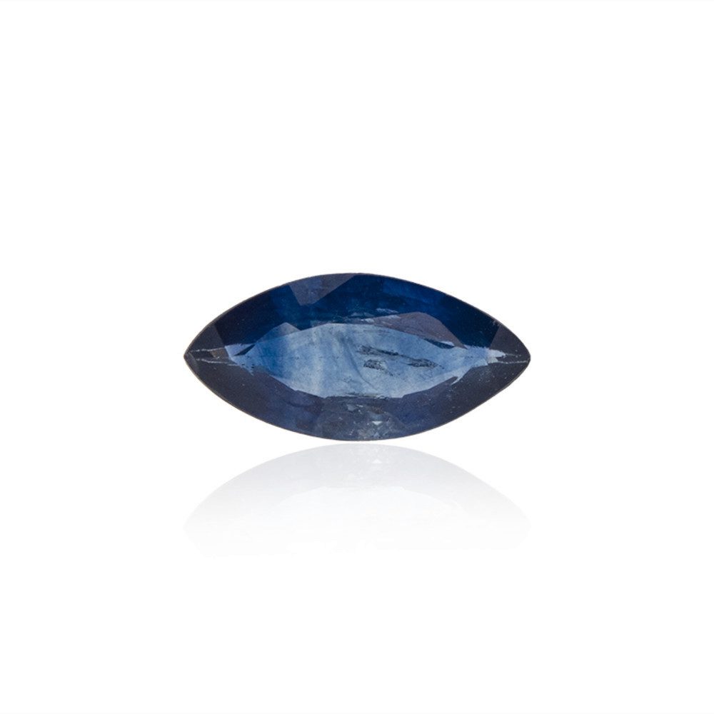 Cavill Edelstein Cavill Ring Sterlingsilber 0,43 ct blauer burmesischer Saphir, (1-St)