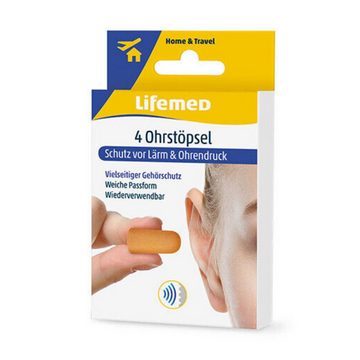 Sibastore Gehörschutzstöpsel 20er Pack (5x4 Ohrstöpsel) Schutz vor Lärm & Spritzwasser, - HOME & TRAVEL - Weiche Pasform, Wiederverwendbar