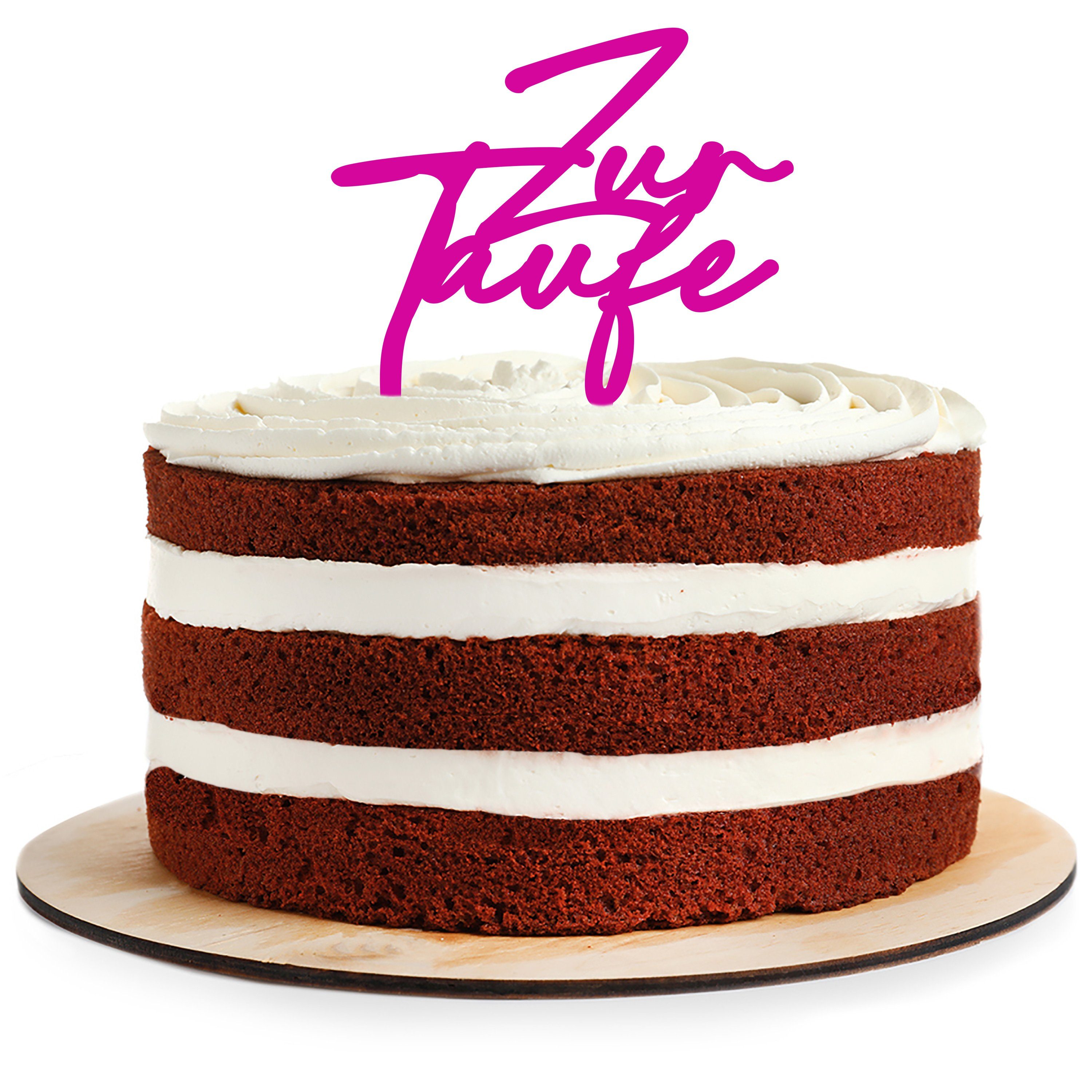 AREA17 Tortenstecker Cake Topper aus Acryl zur Taufe, (Kuchendeko Tortenstecker, verschiedene Farben, Kuchendekoration und Tortenschmuck), 100% Made in Germany