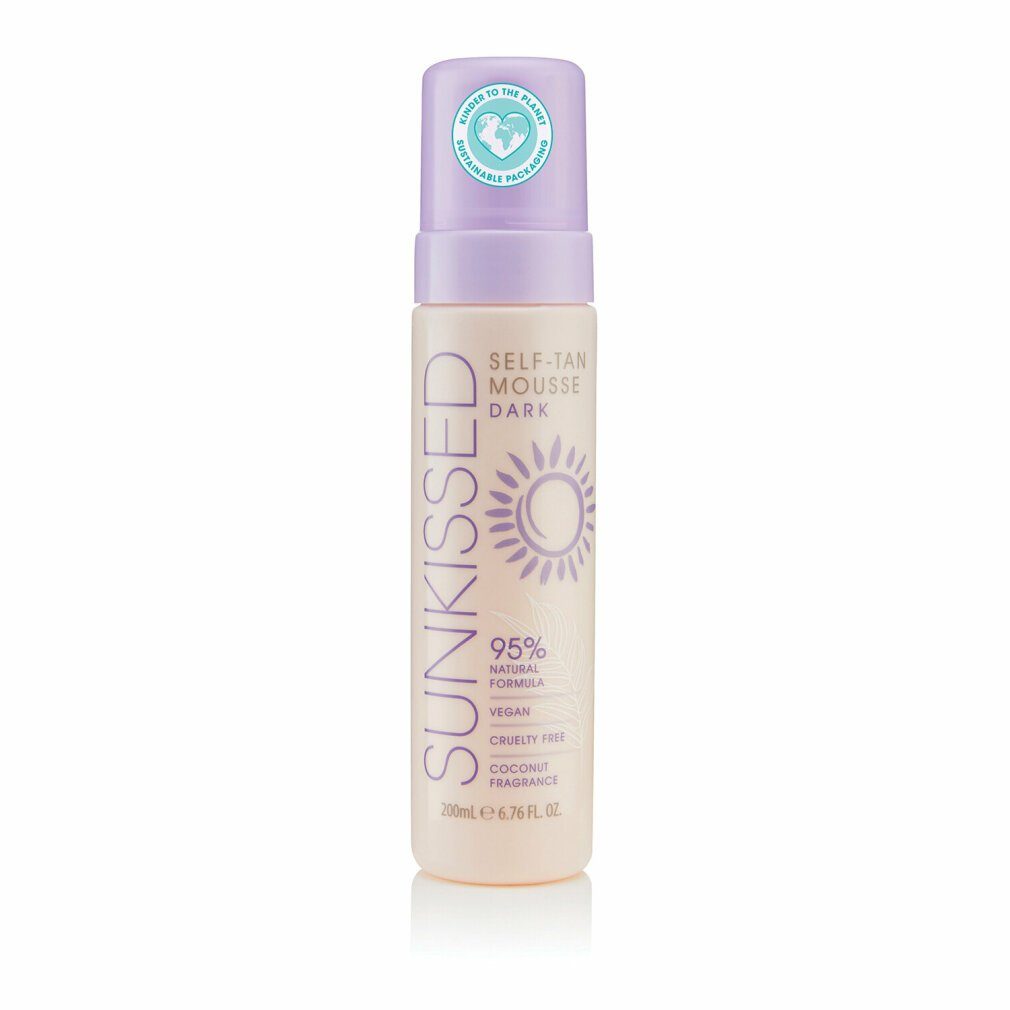 SUNKISSED Selbstbräunungslotion 95 Percent Natural Self Tan Mousse 200ml - Dark