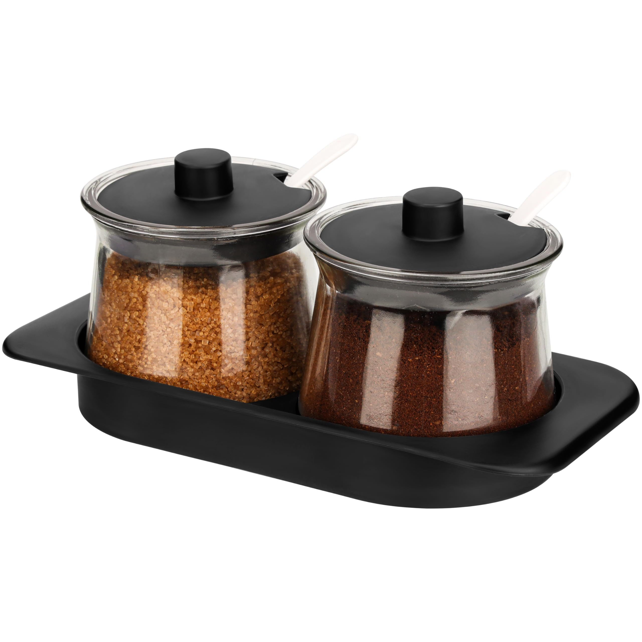 Belle Vous Gewürzbehälter BELLE VOUS 2-teiliges Gewürzgläser Rund Set mit T günstig online kaufen