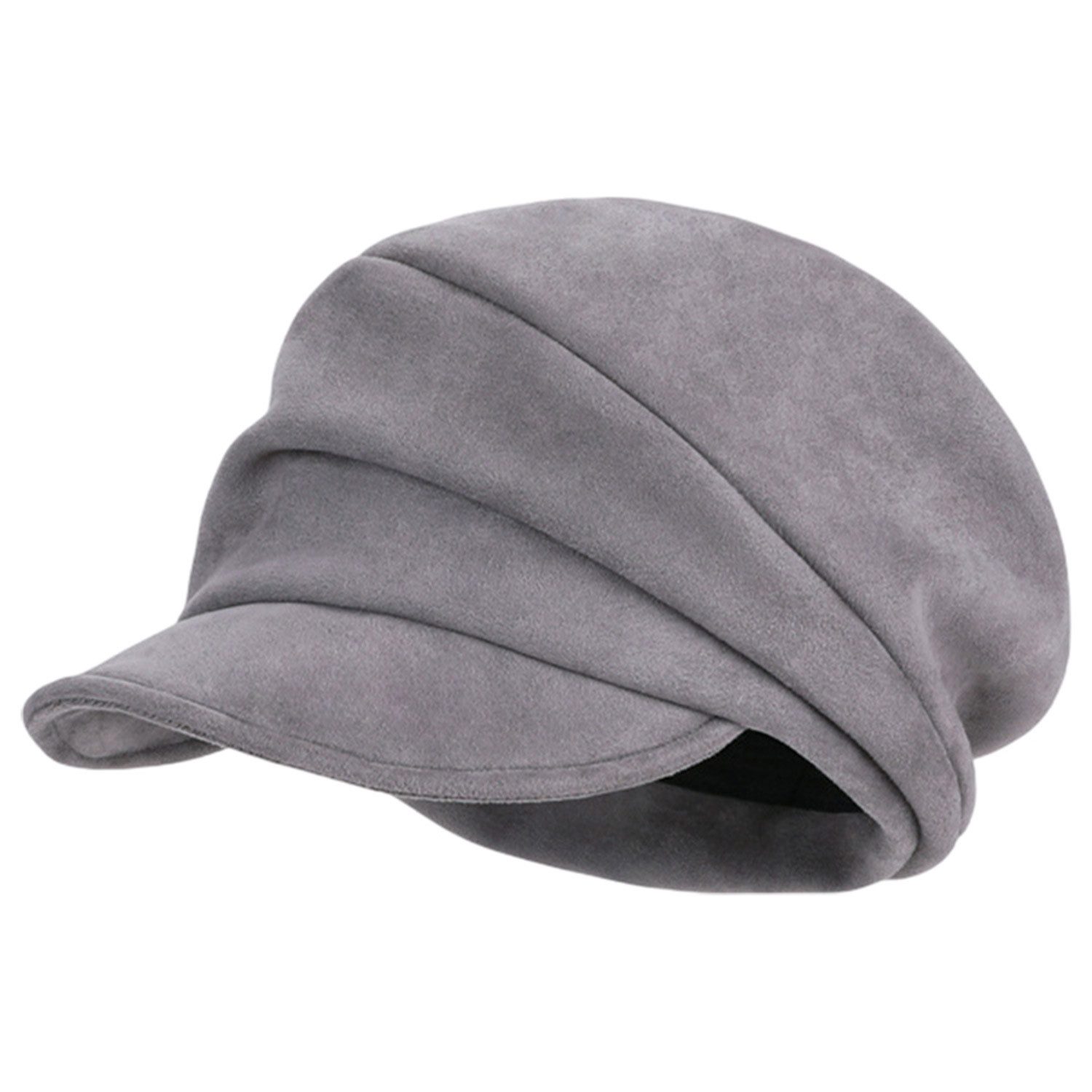 Refttenw Schiebermütze Frauen Weiche Schirmmütze,Vintage Baskenmütze,Barett günstig online kaufen