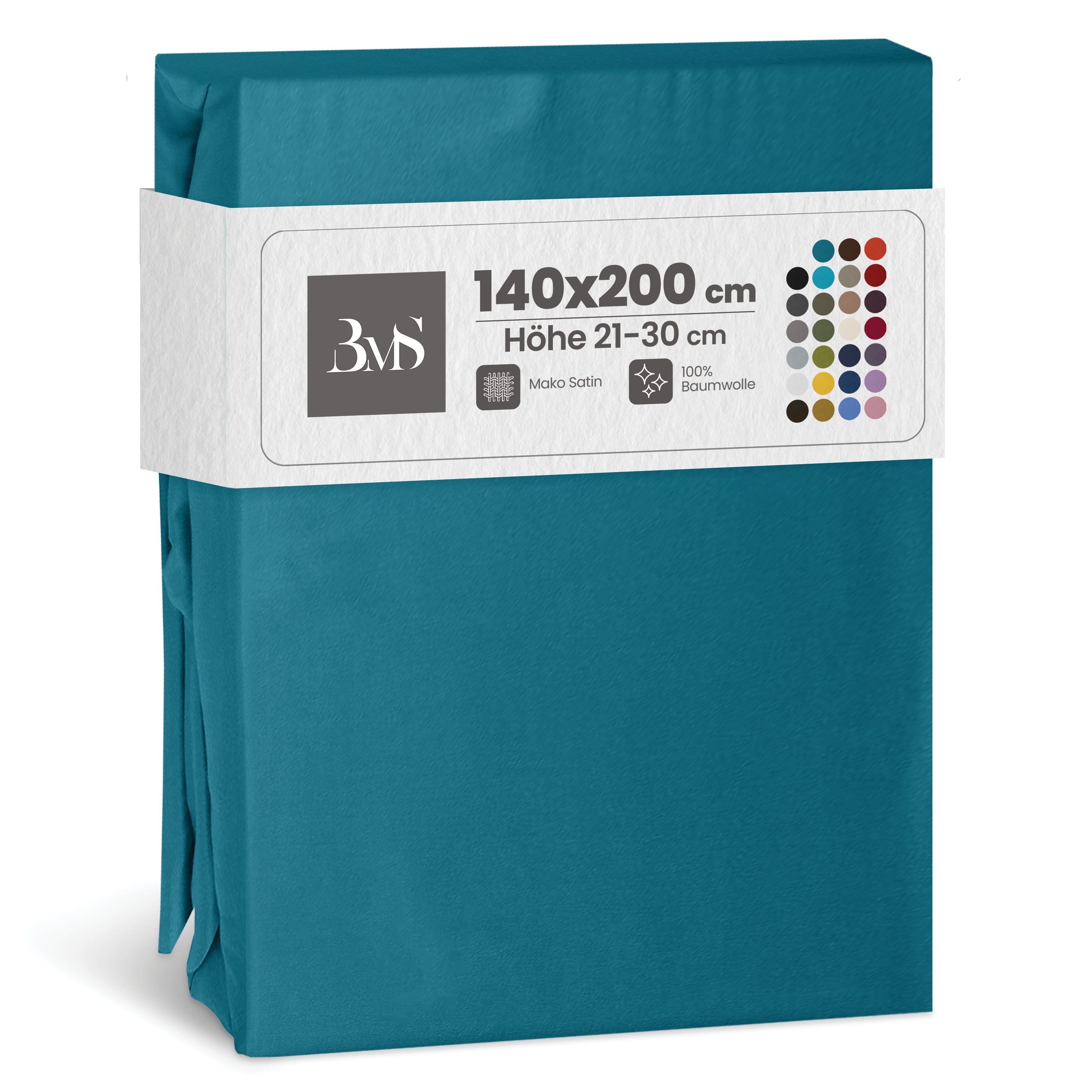 BETTWAESCHE-MIT-STIL Spannbettlaken Mako Satin Spannbettlaken, Matratzenhöh günstig online kaufen