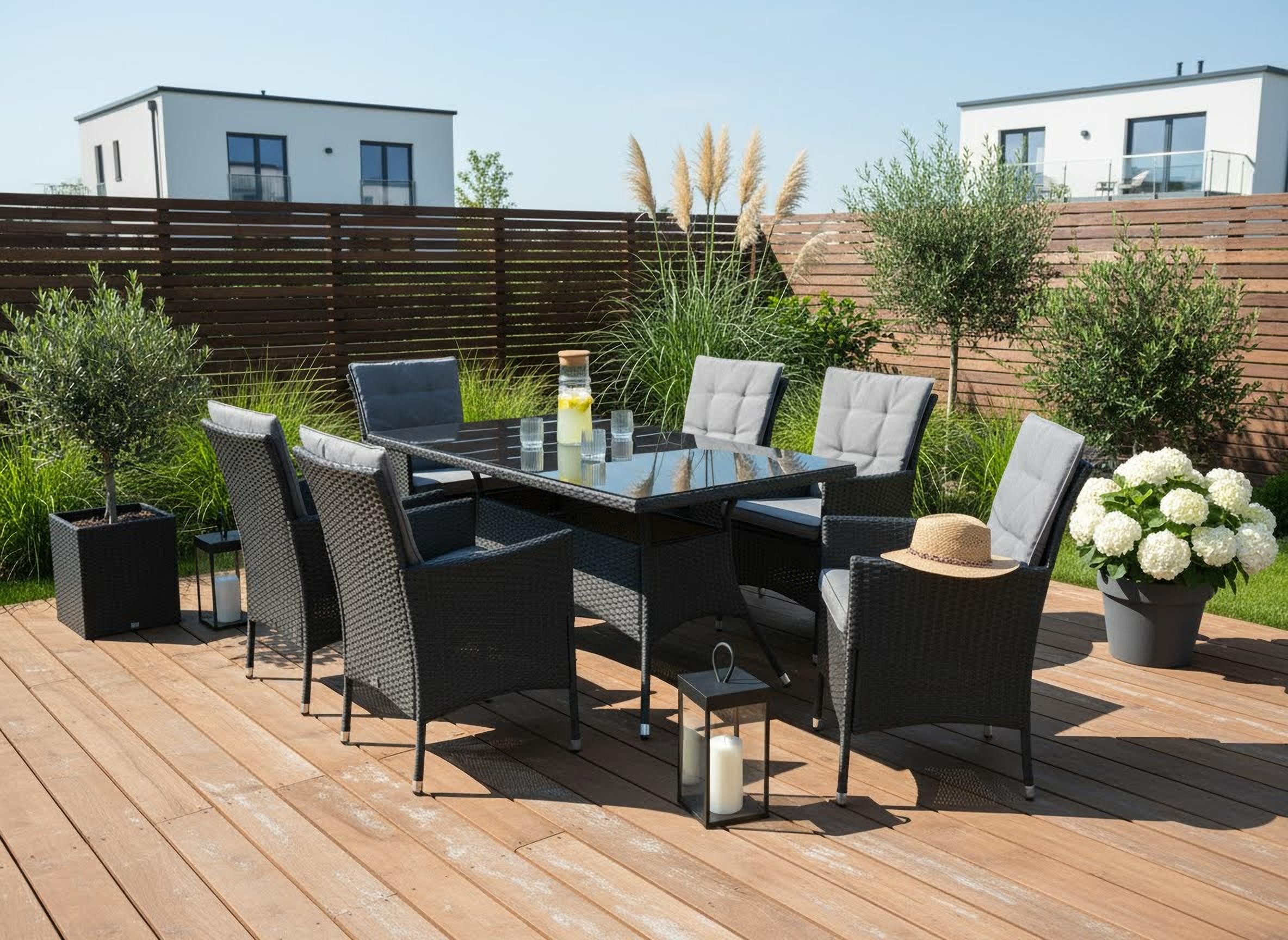 Prosperplast Pflanzkübel "Rato Square" in hochwertiger Rattanoptik, BxTxH: günstig online kaufen