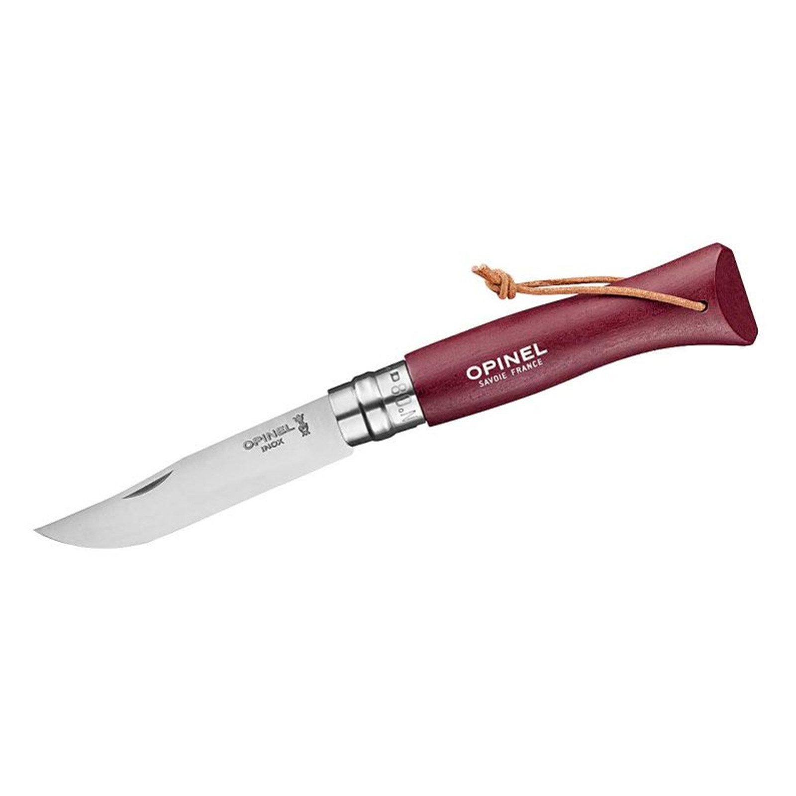 Opinel Fischmesser Opinel No 08 Colorama Earth burgundy Taschenmesser