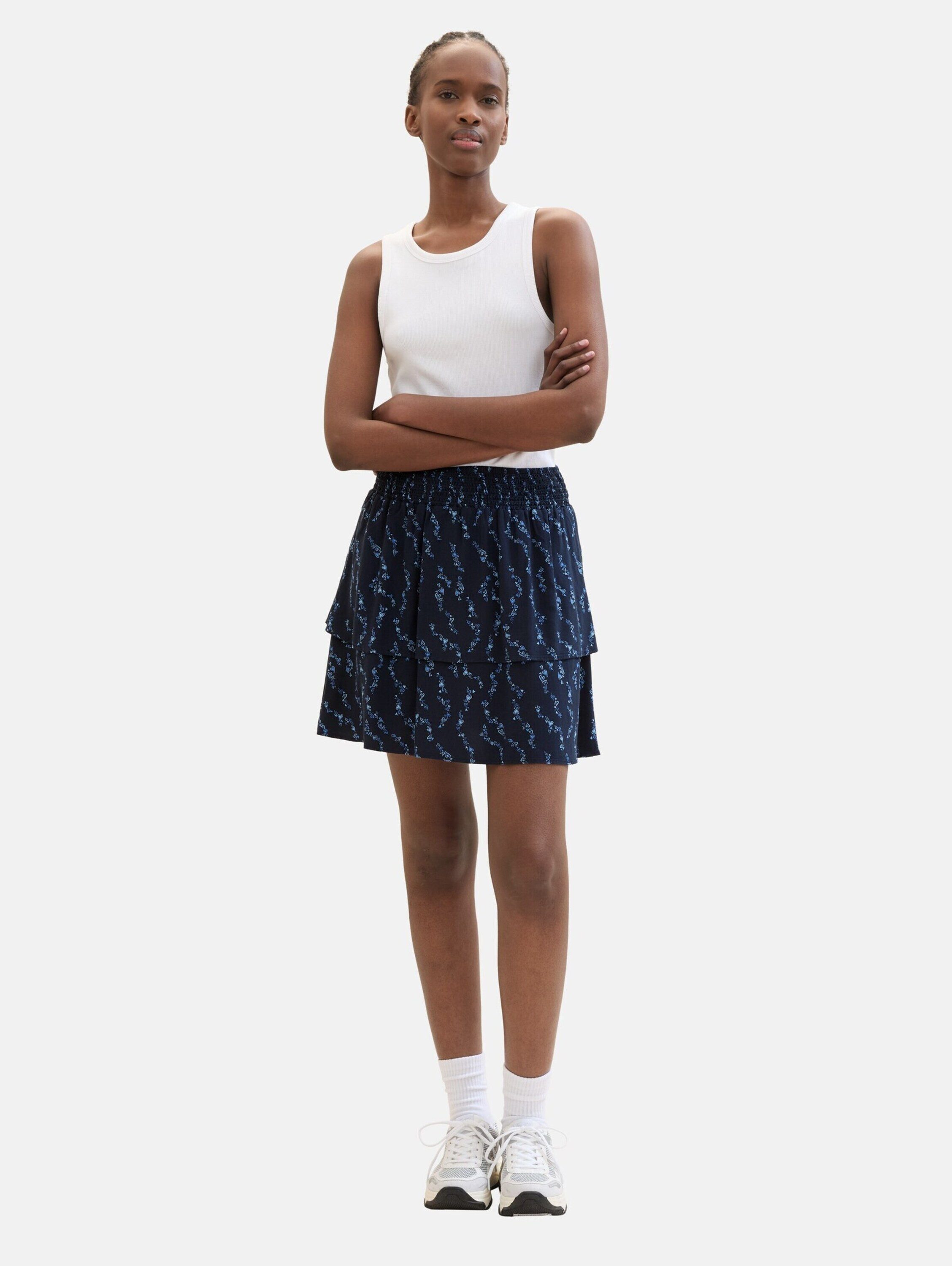 TOM TAILOR Denim Minirock (1-tlg) Volant günstig online kaufen