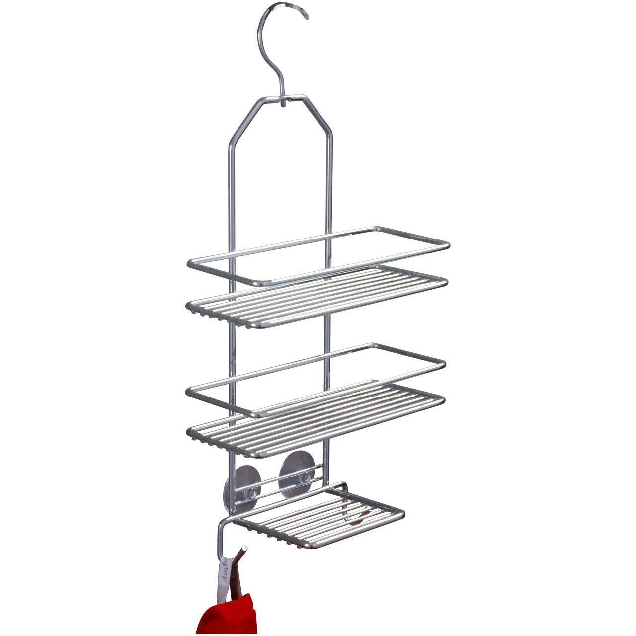 Euroshowers GmbH Duschregal zum Einhängen Chrom 3 Etagen 25 × 10,5 × 51,5 cm