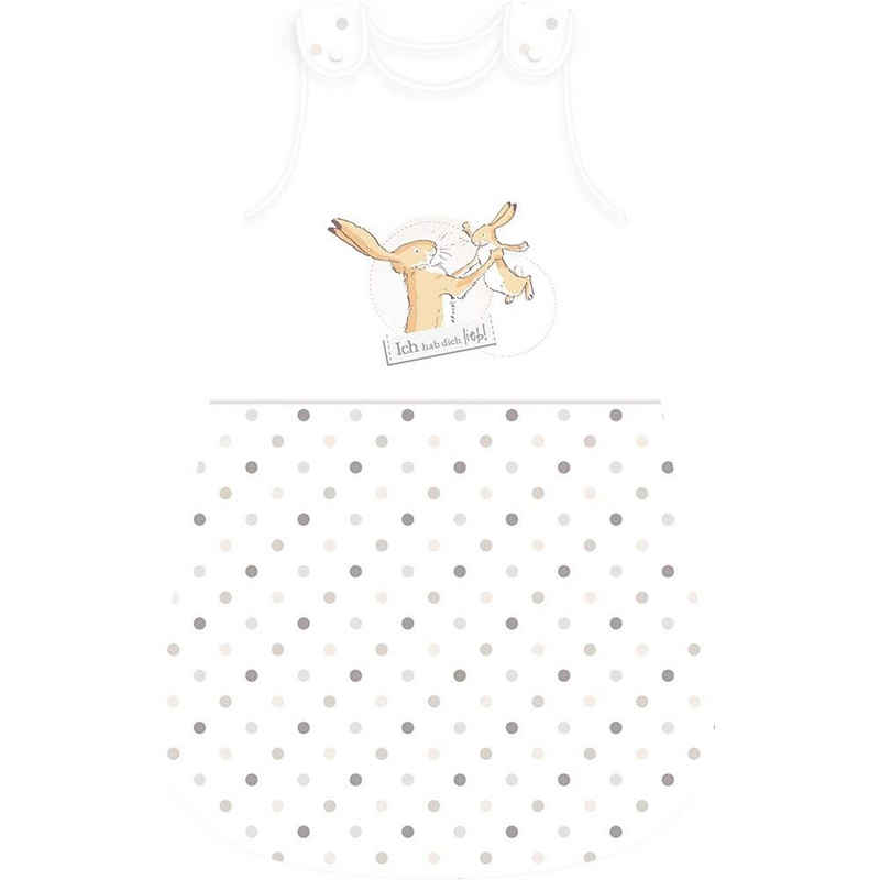 Herding Babyschlafsack »Weißt du eigentlich ... Gr. 110«, 110 x 45 cm, aus Baumwolle, Polyesterfüllung, Armausschnitt
