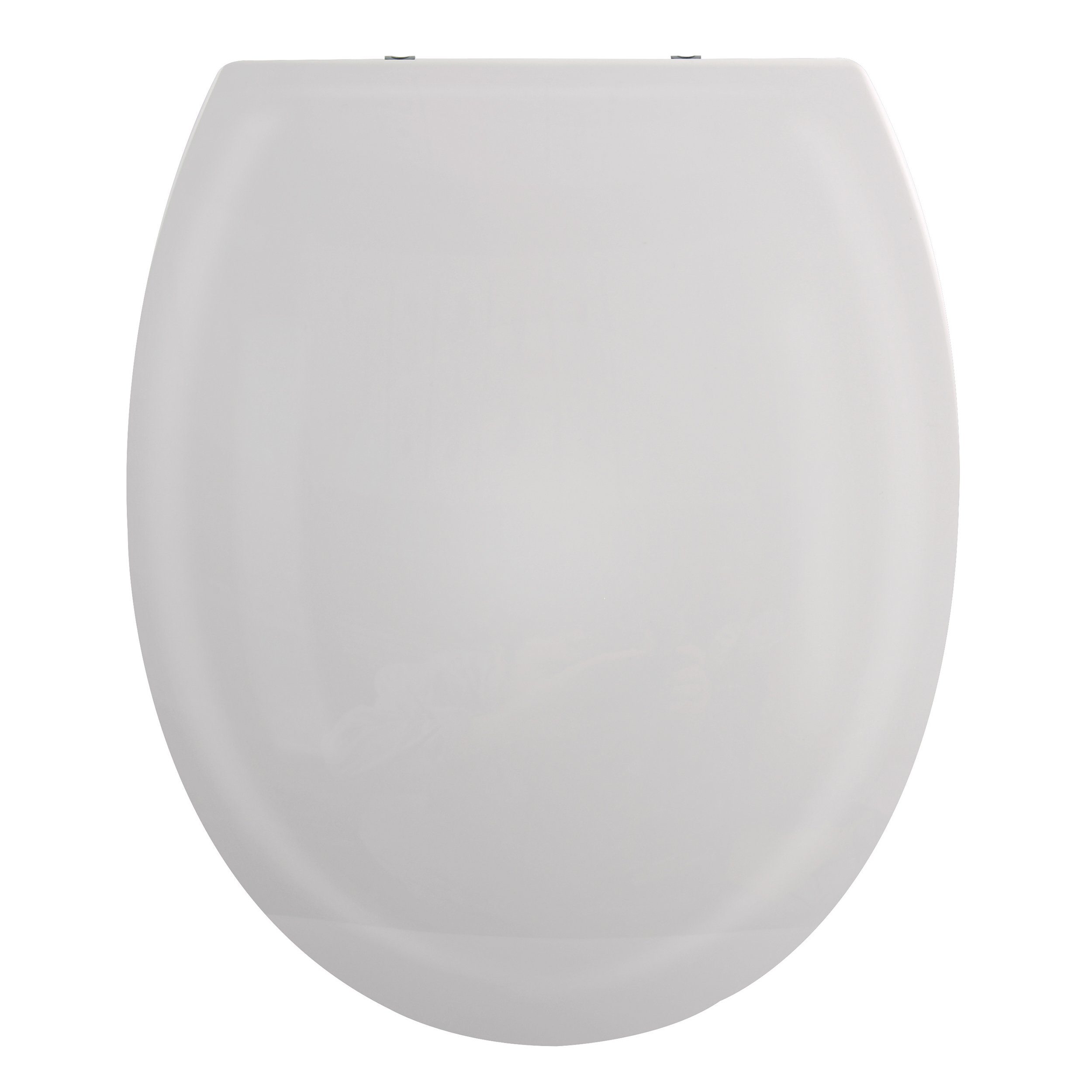 spirella WC-Sitz HARRY, Premium Toilettendeckel aus leichtem PP Thermoplast Kunststoff, hohe Stabilität, bruchsicher, Edelstahl Scharniere mit Quick-Release-Funktion zur einfachen Schnellreinigung, Soft Close Absenkautomatik, oval, hellgrau